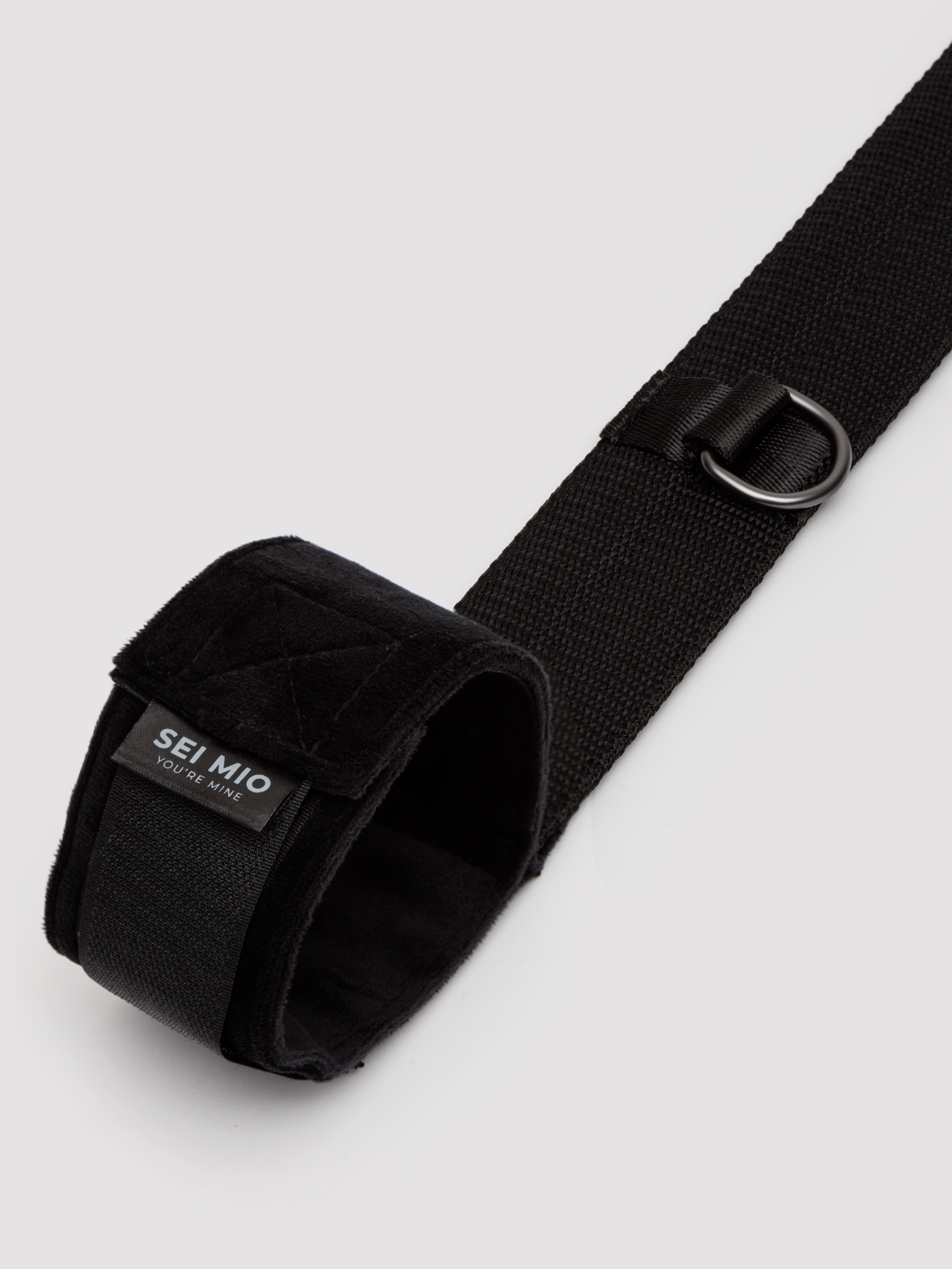 SEI MIO Spread the Love Ankle Spreader Bar with Wrist Cuffs, Black, hi-res