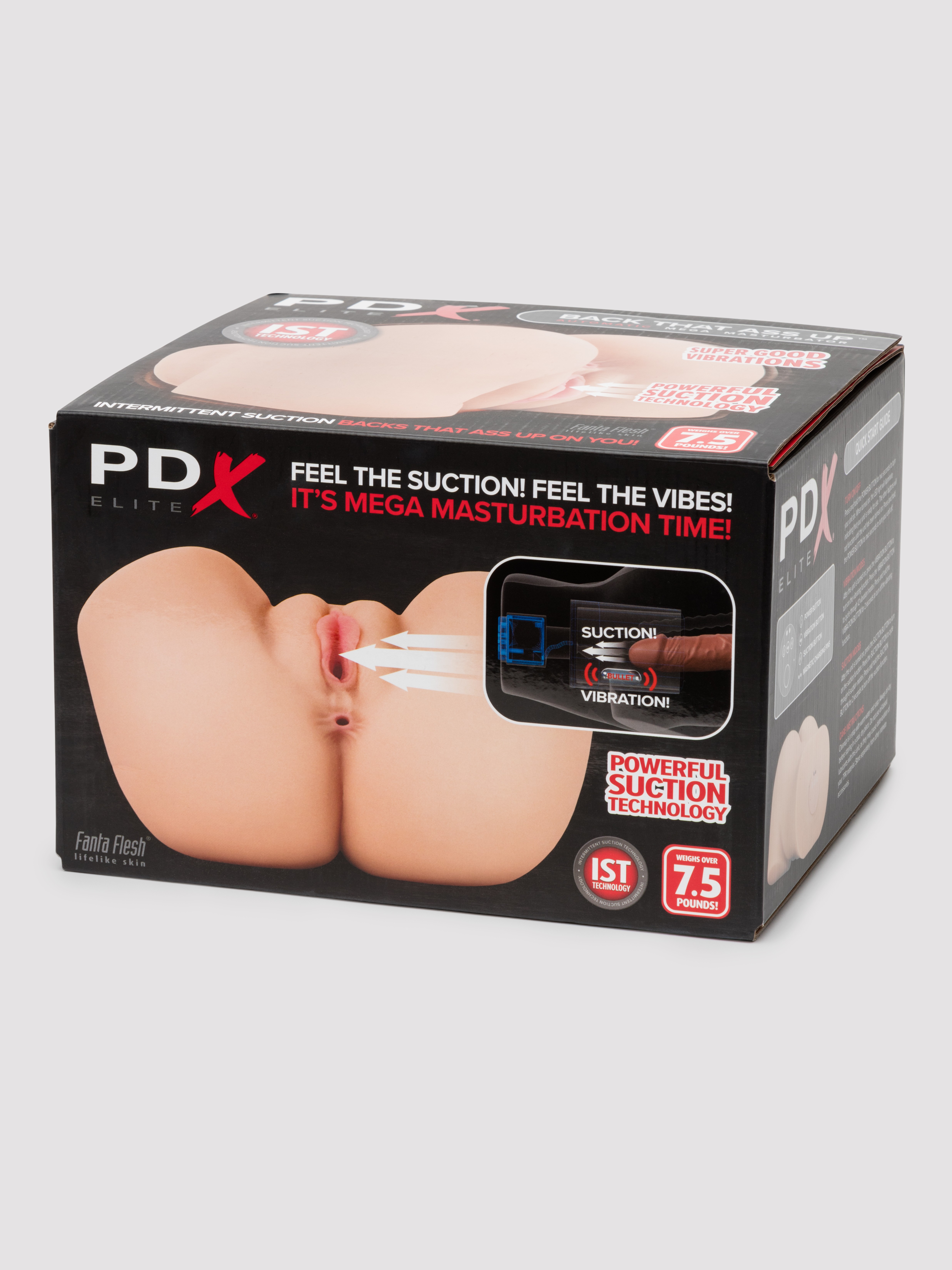 PDX Elite Automatic Suction and Vibrating Masturbator 3.5kg, Flesh Pink, hi-res