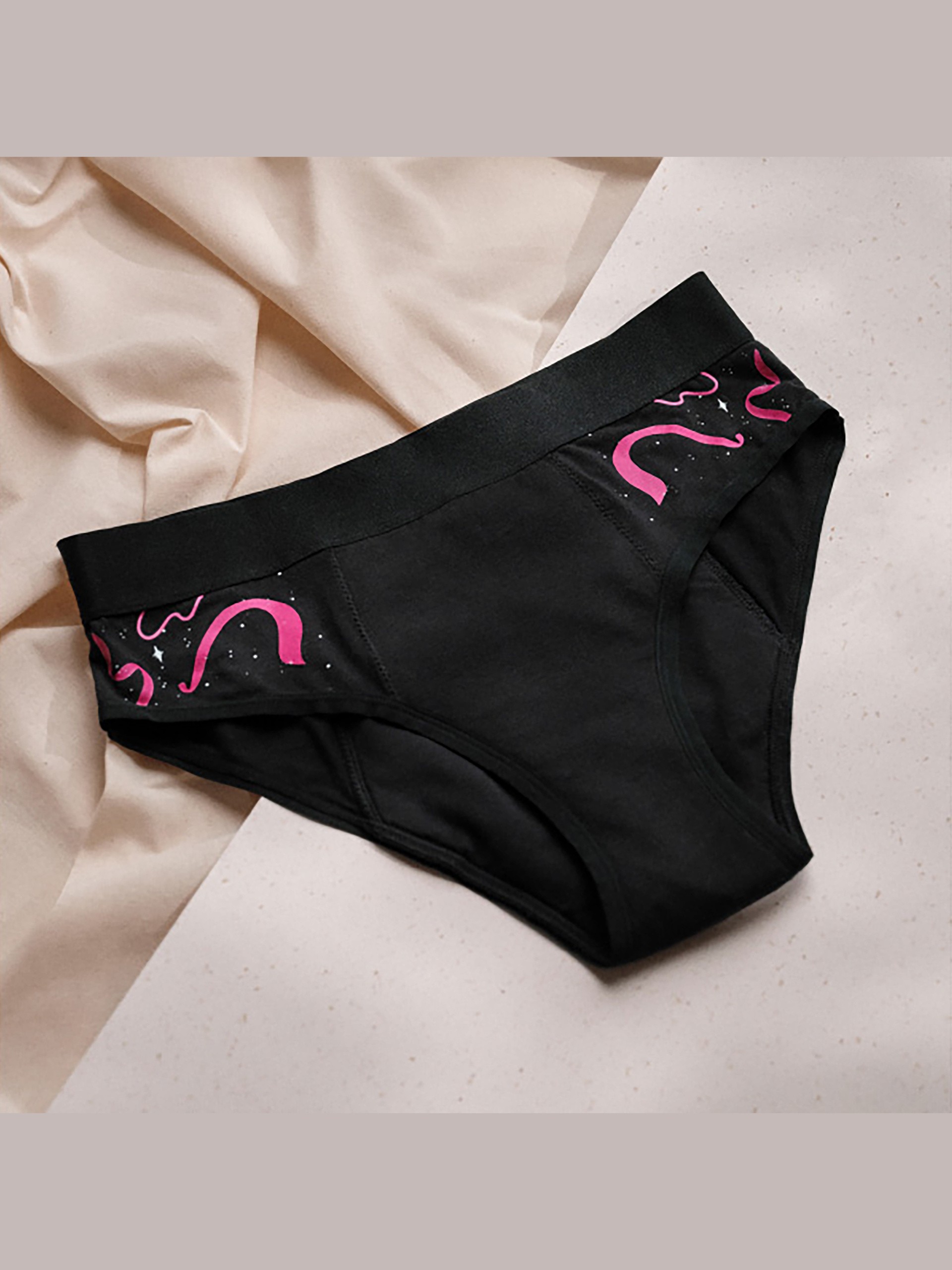 Intimina Bloom Period Underwear (1 Pack), Black, hi-res