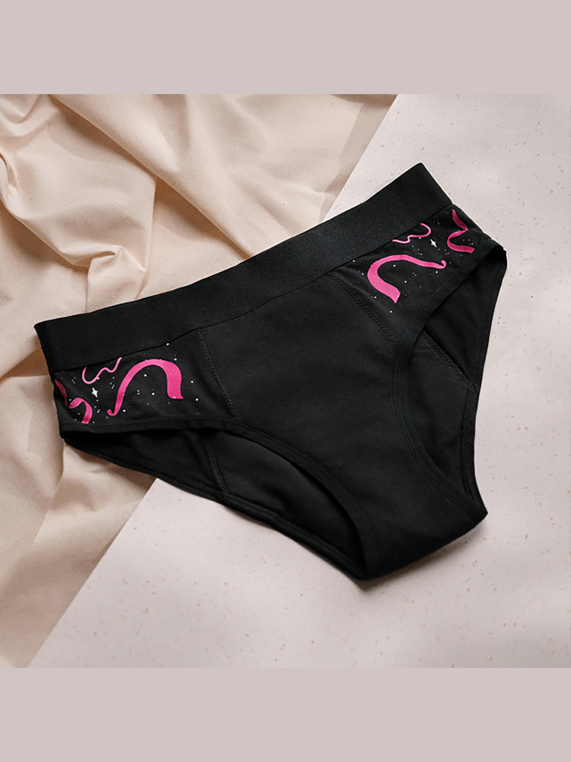 Intimina Bloom Period Underwear (3 Pack), Black, hi-res