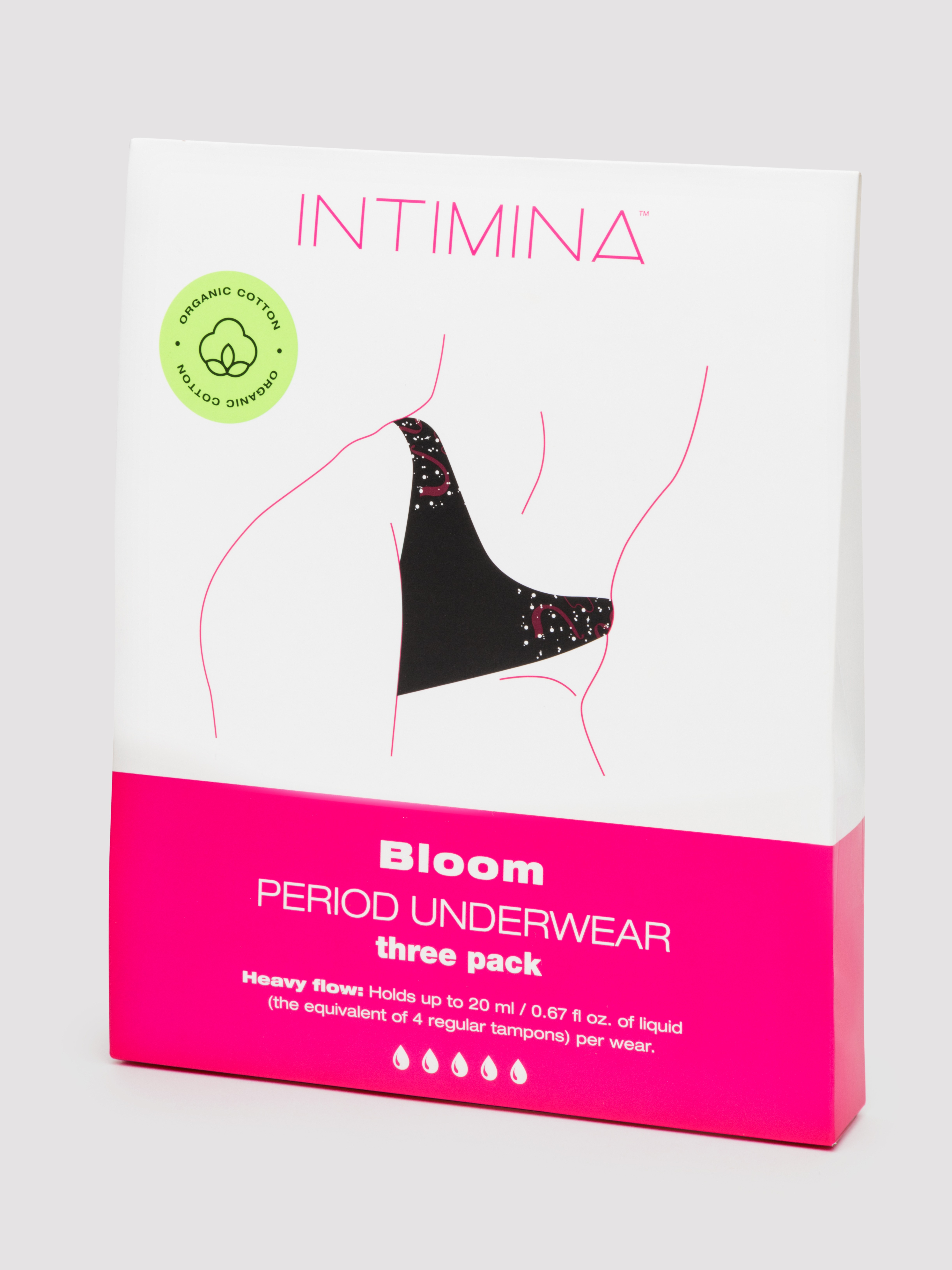 Intimina Bloom Period Underwear (3 Pack), Black, hi-res