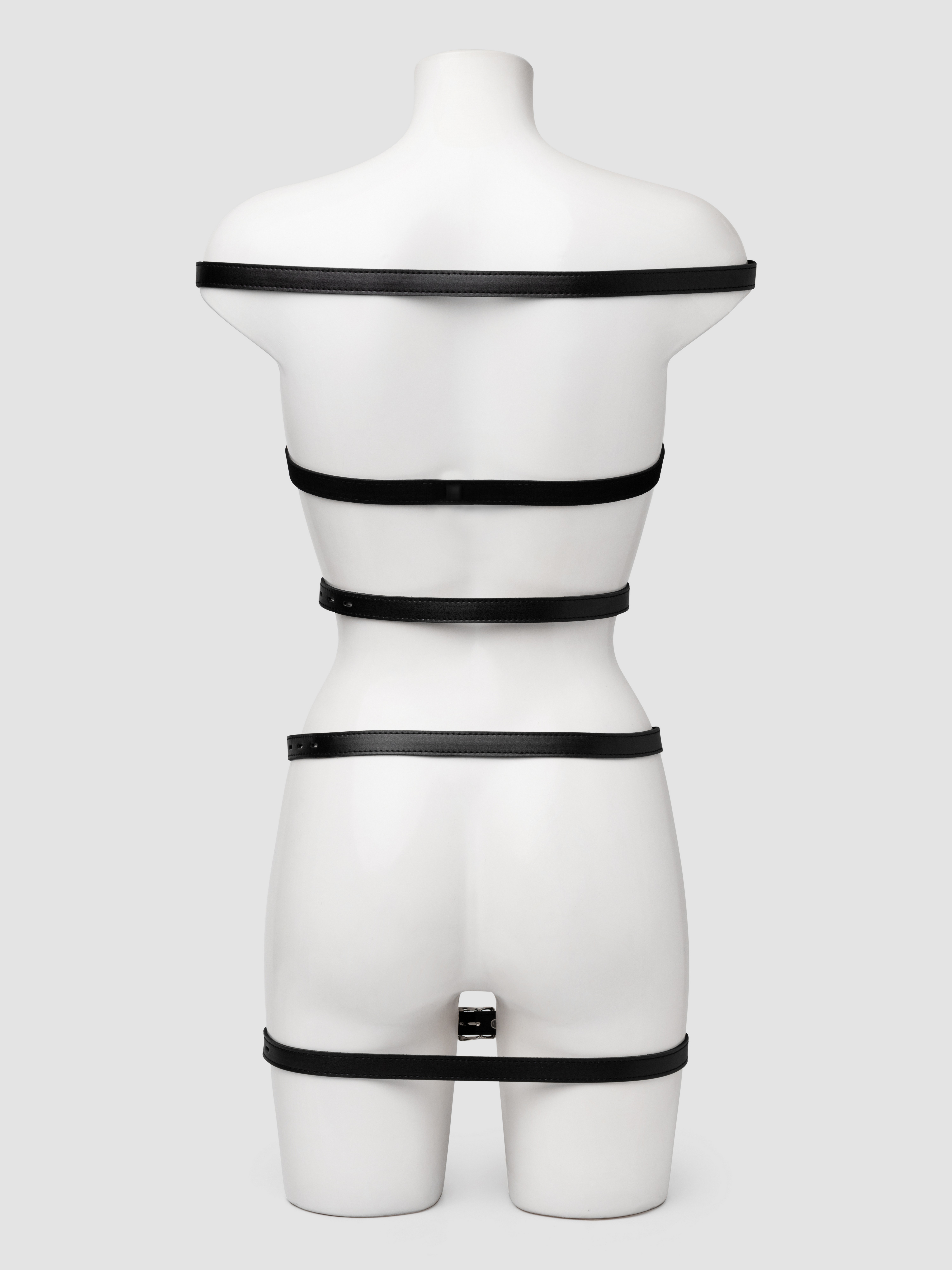 Ouch! Full Body Bondage Belts, Black, hi-res