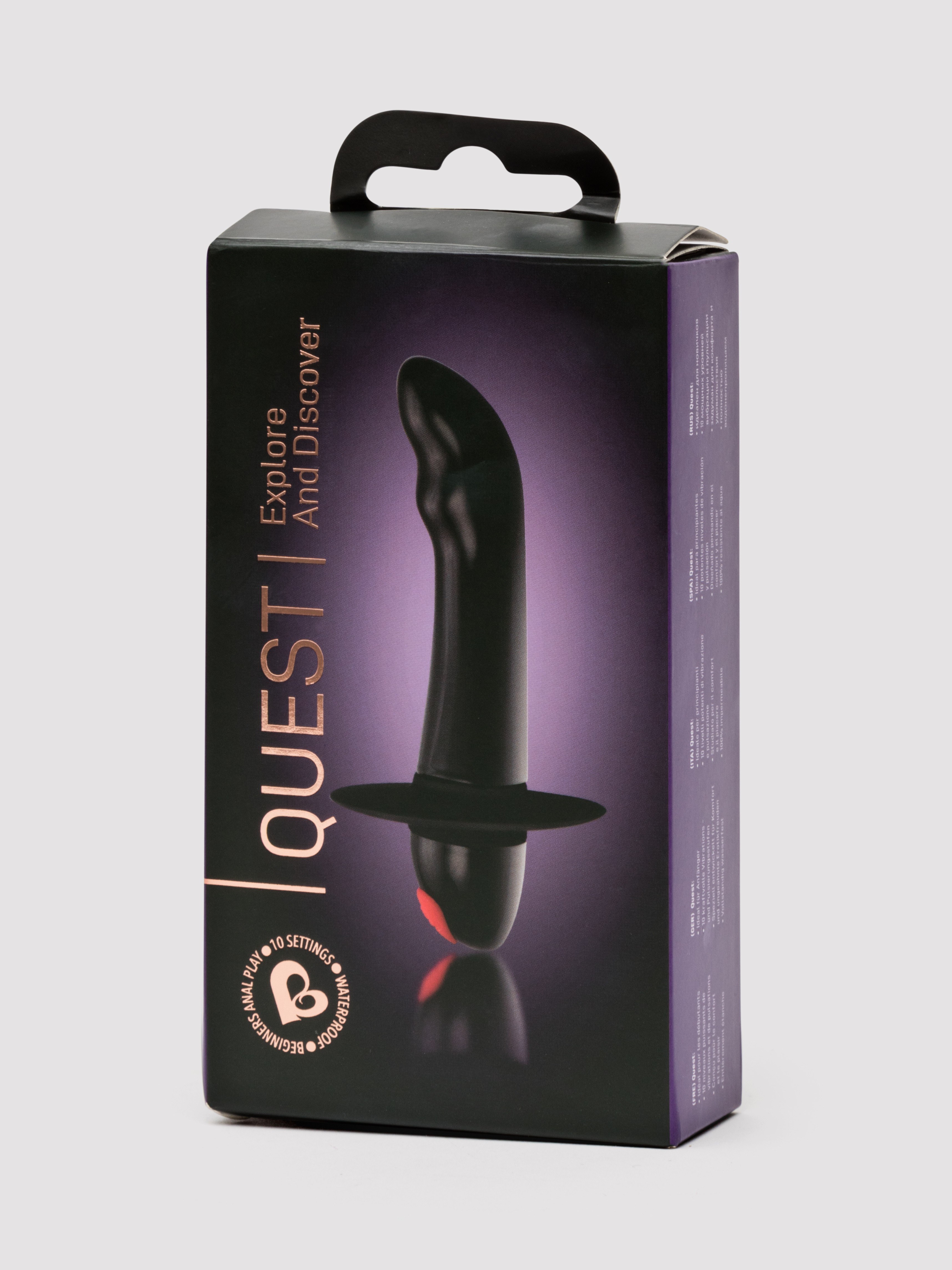 Rocks Off Quest 10 Functions Vibrating Prostate Massager, Black, hi-res