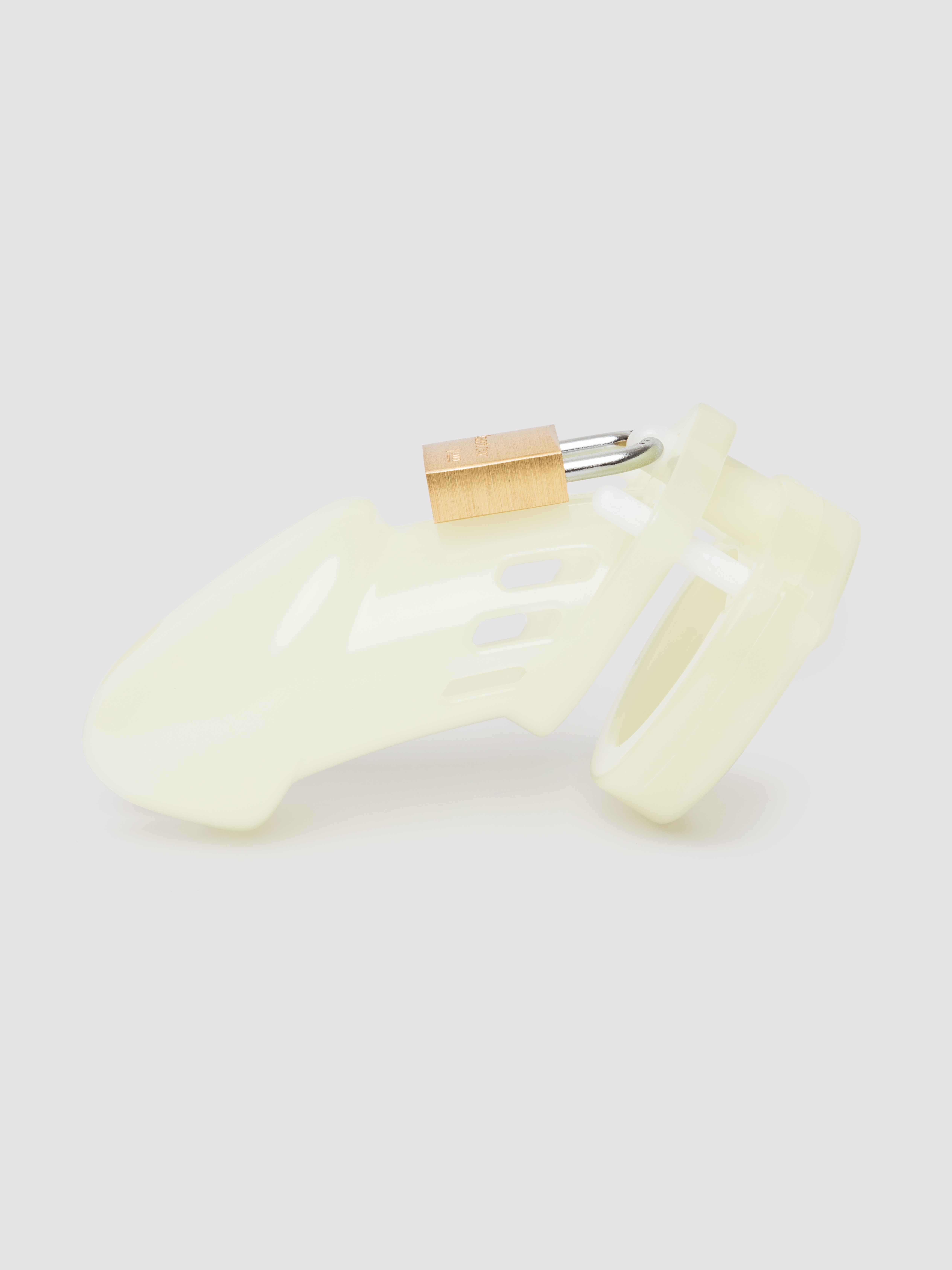 CB-6000 Male Glow In The Dark Chastity Cage Kit, Green, hi-res