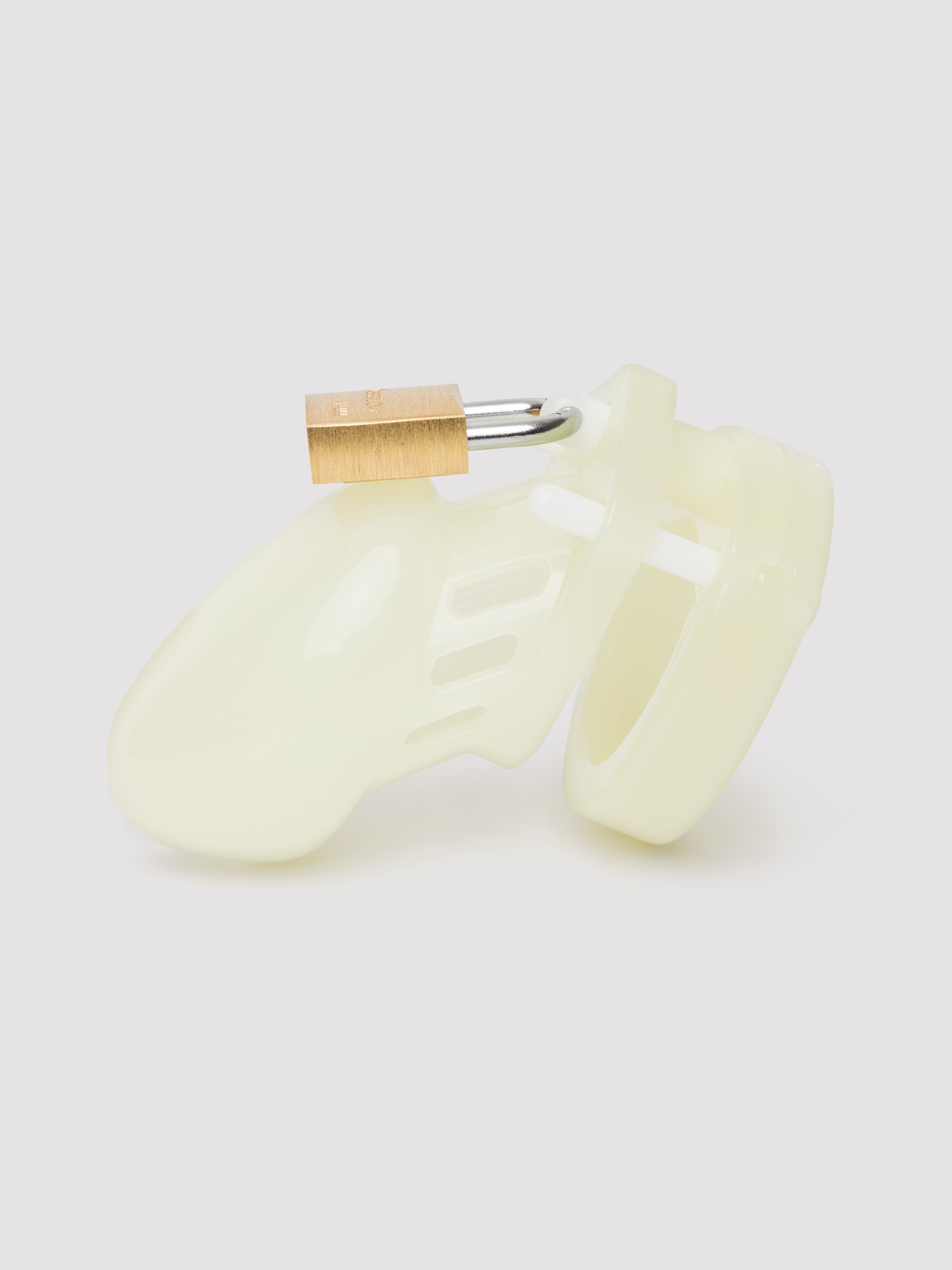 CB-6000S Short Male Glow-In-The-Dark Chastity Cage Kit, Green, hi-res