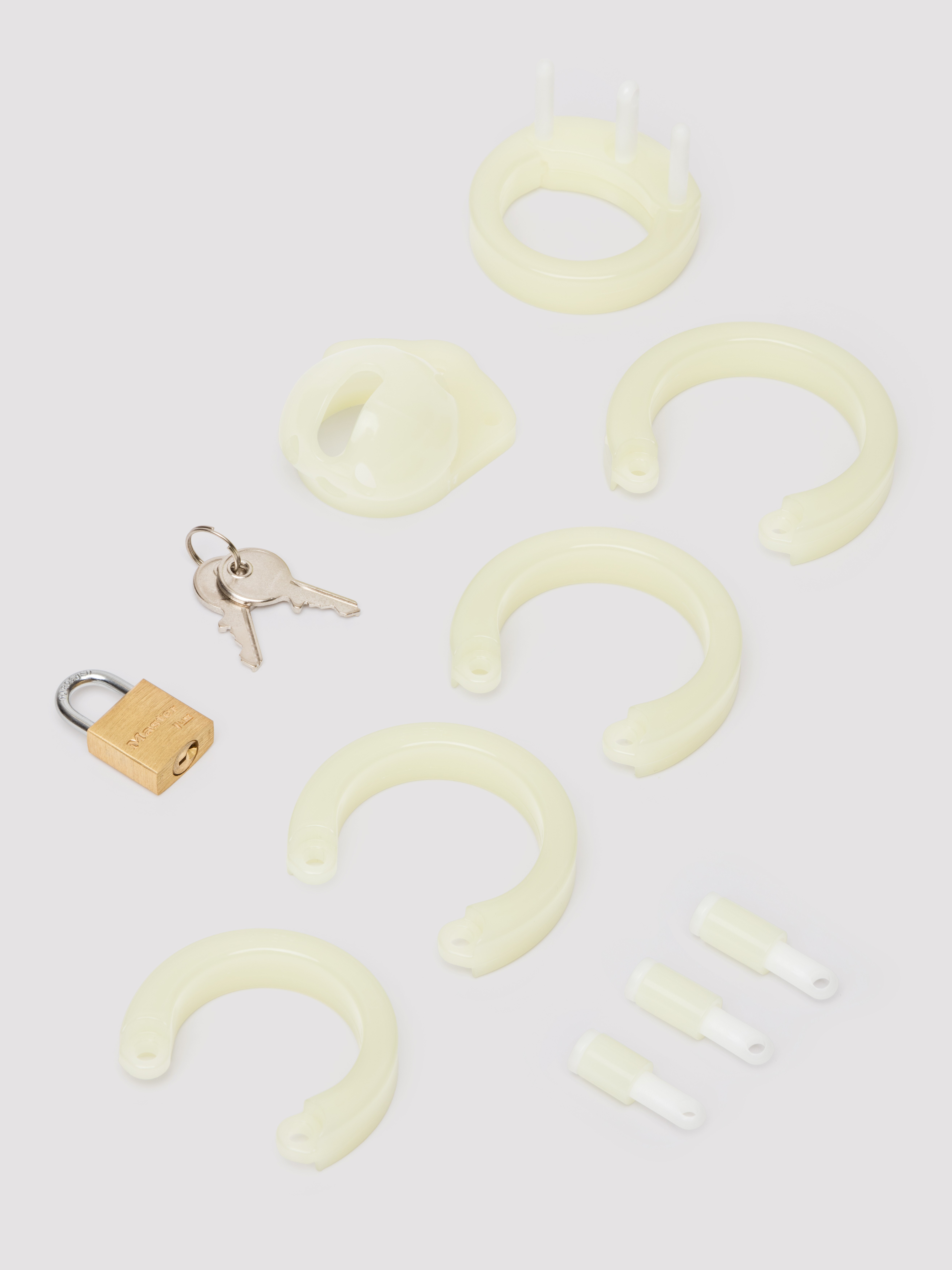 CB-X Mini Me Glow-In-The-Dark Chastity Cage Kit, Green, hi-res