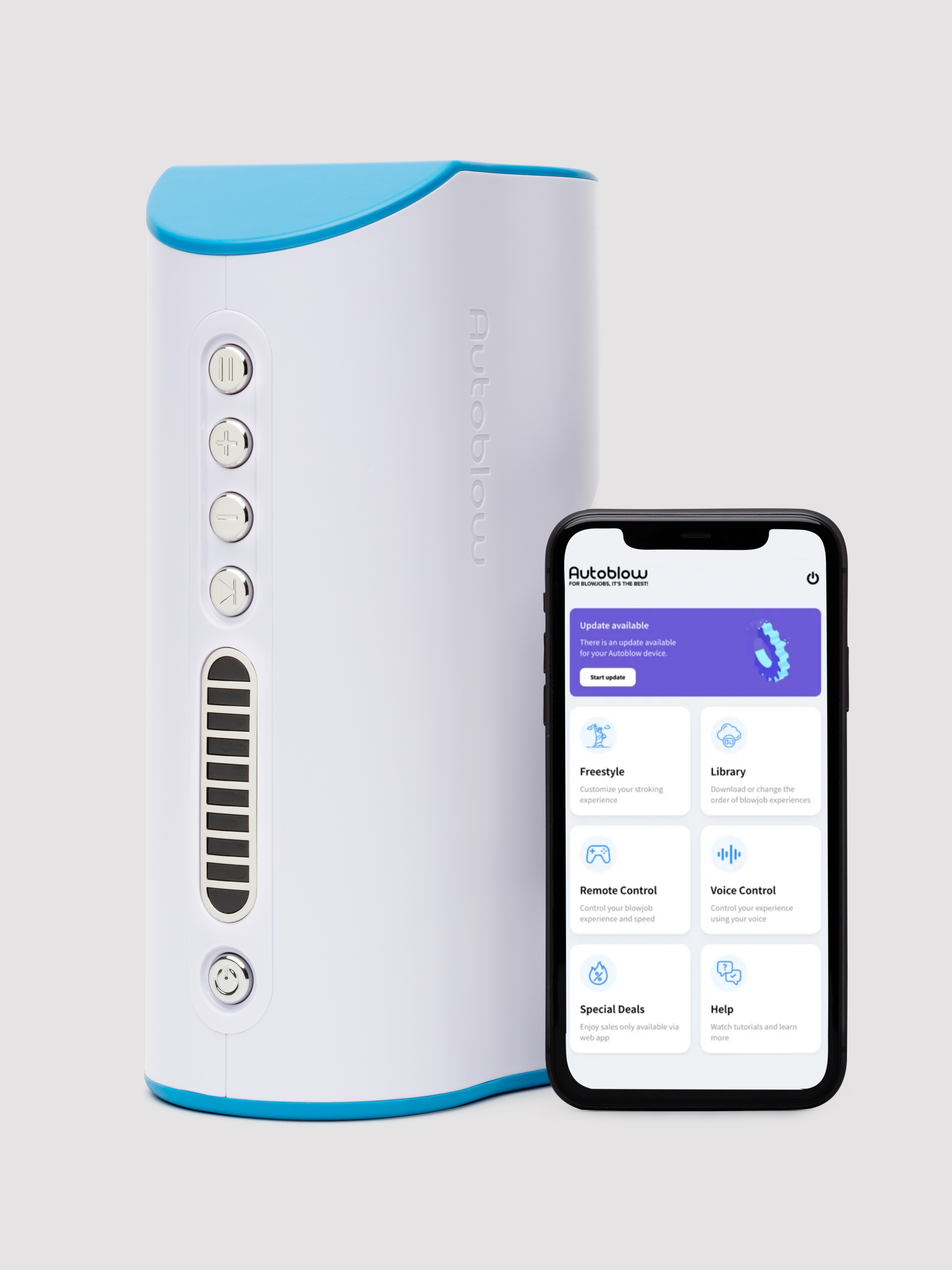 Autoblow AI Ultra Blowjob Machine With Video Sync, White, hi-res