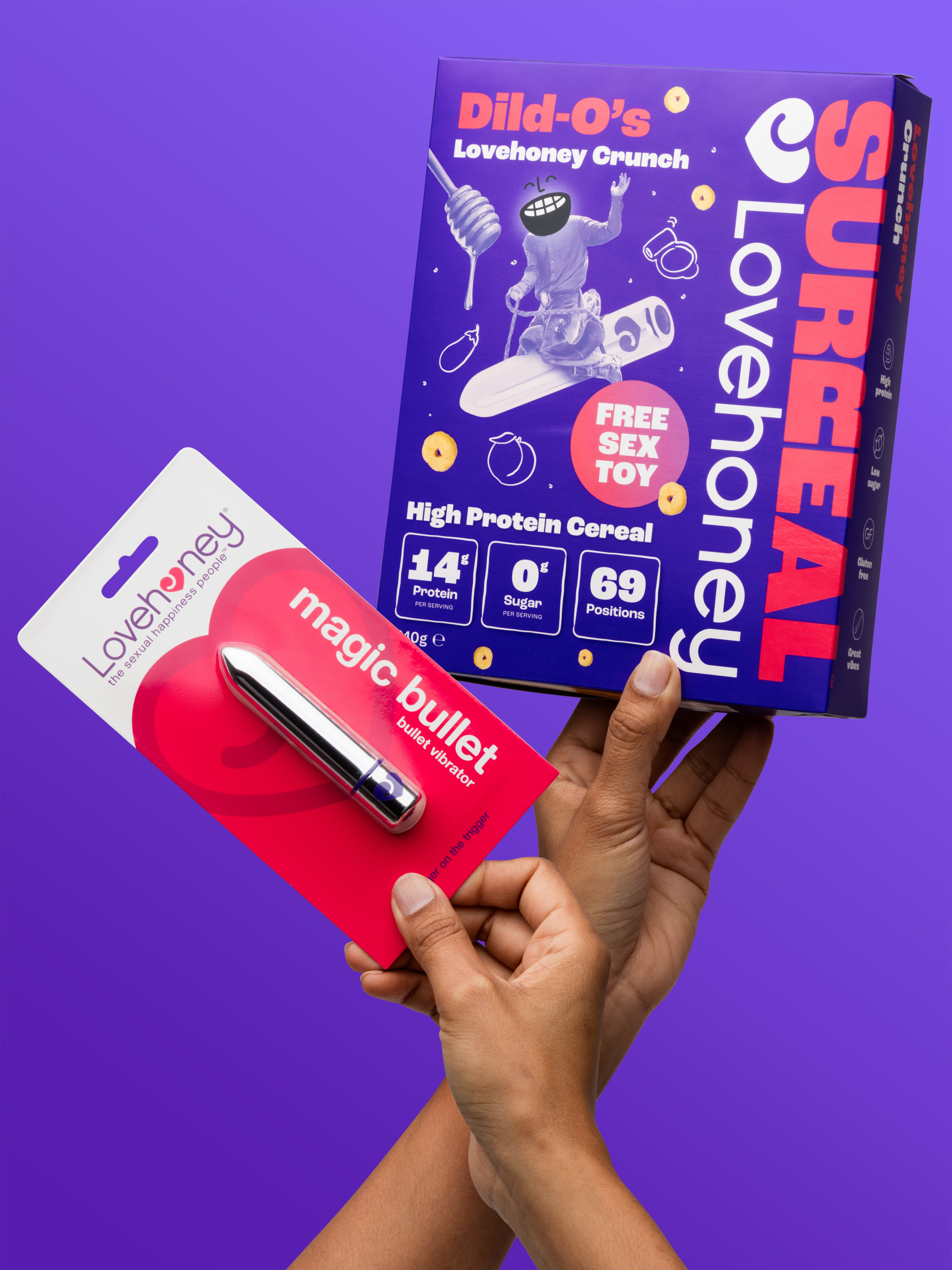 SURREAL x Lovehoney Crunch Dild-O's High Protein Cereal 240g, , hi-res