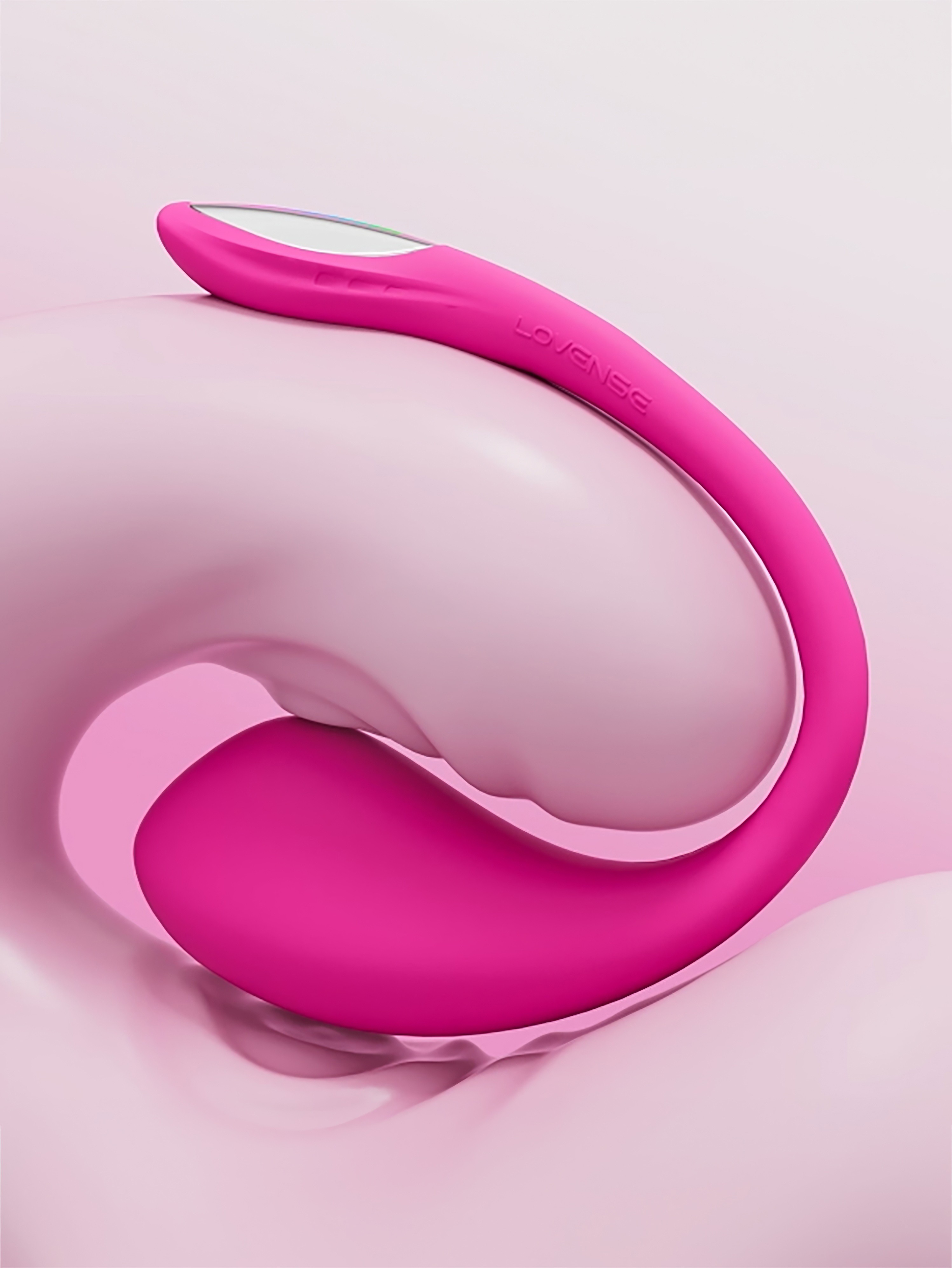 Lovense Lush 4 App Controlled Vibrating Egg, Pink, hi-res