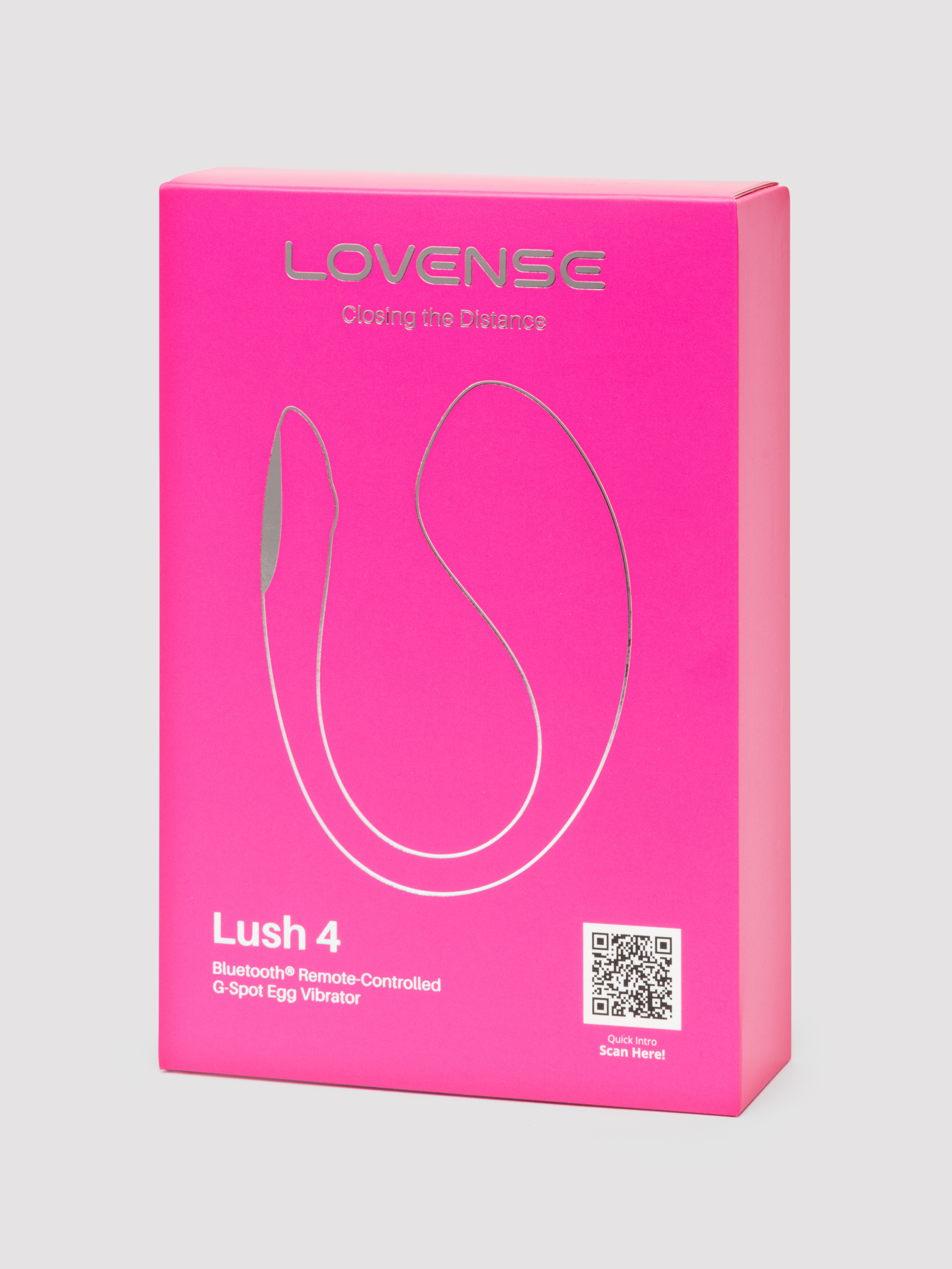 Lovense Lush 4 App Controlled Vibrating Egg, Pink, hi-res
