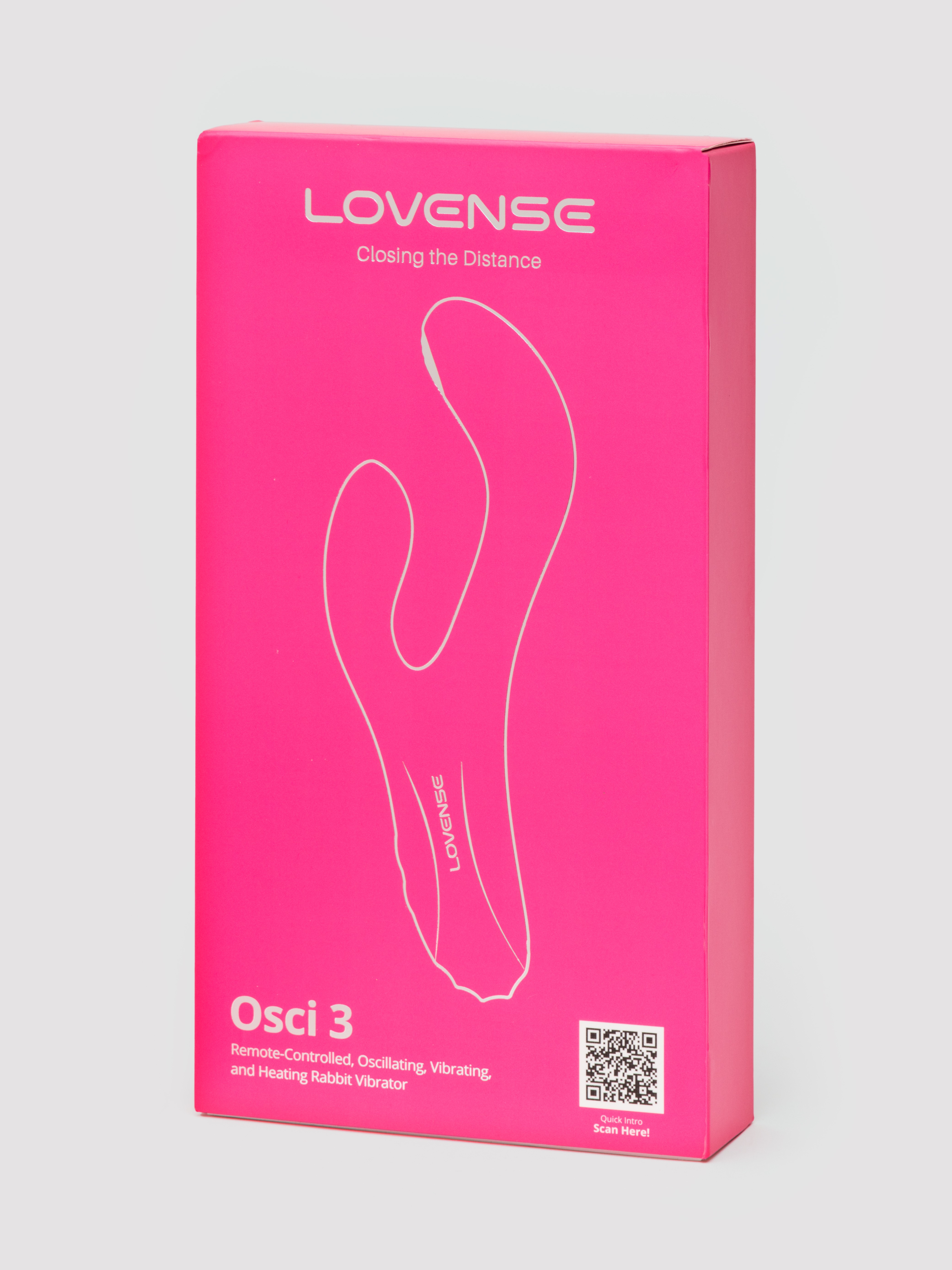 Lovense Osci 3 App Controlled Warming Rabbit Vibrator, Pink, hi-res