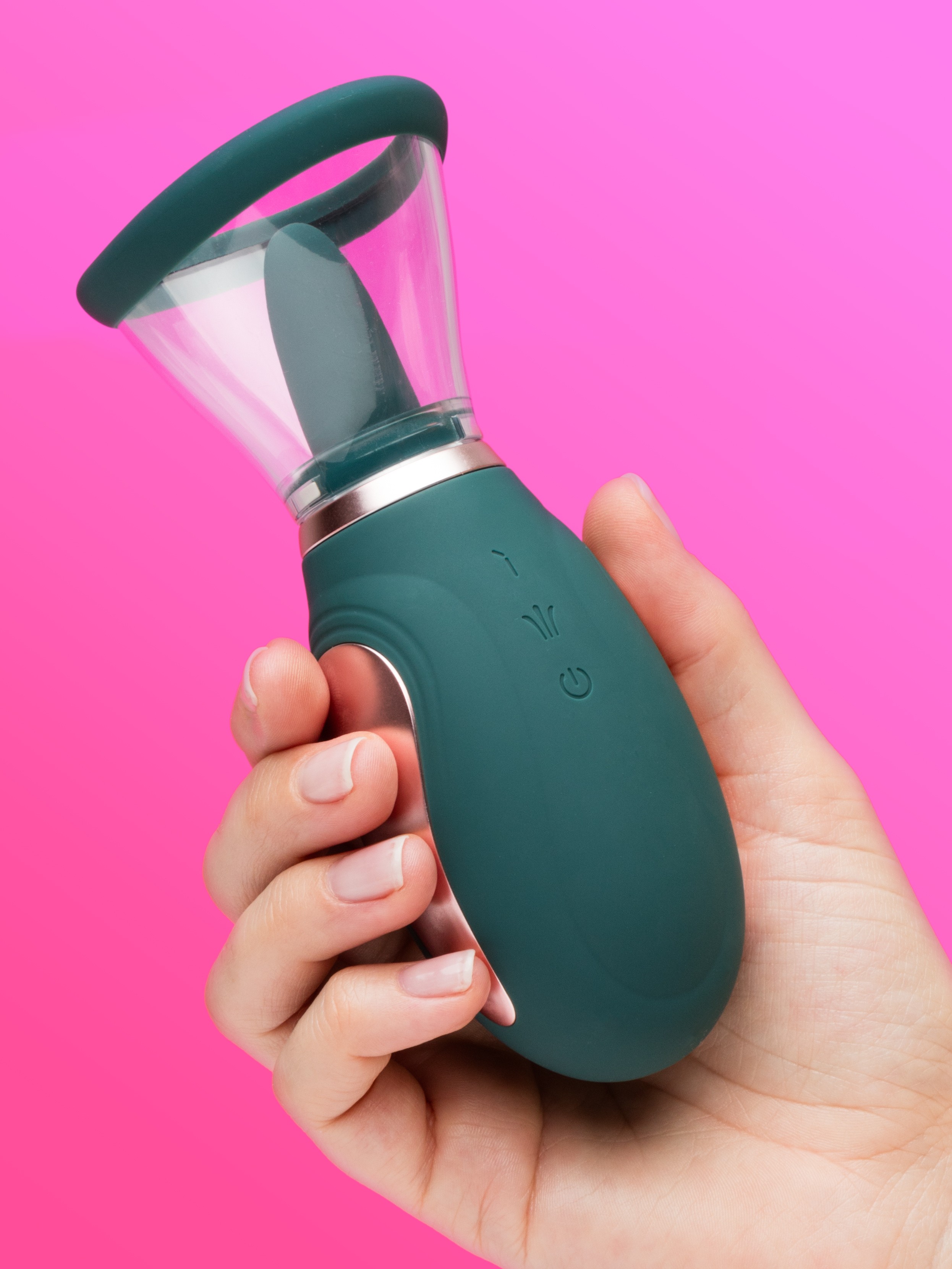 Pumped Enhance Rechargeable Vulva and Breast Pump Kit, Green, hi-res