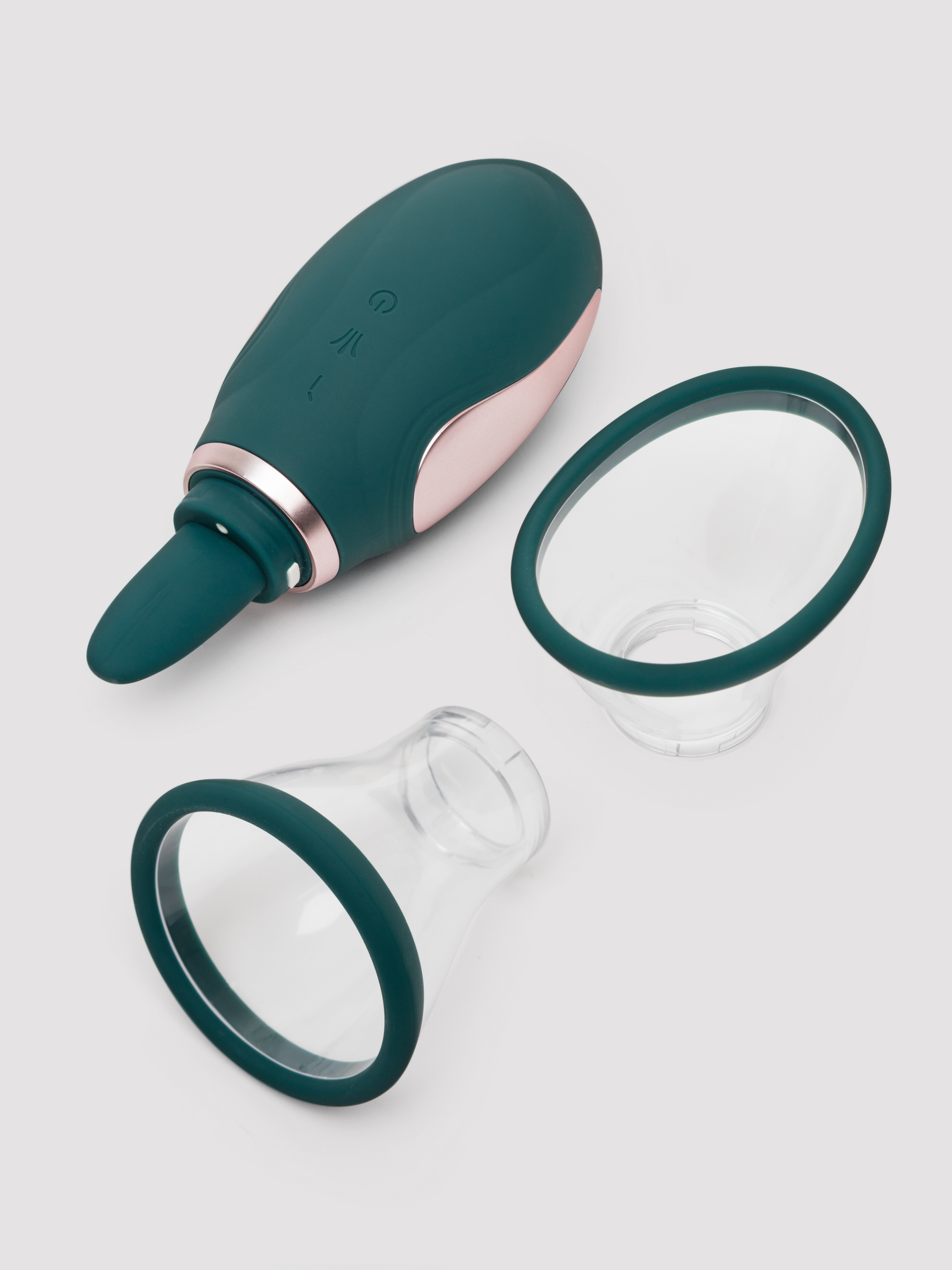 Pumped Enhance Rechargeable Vulva and Breast Pump Kit, Green, hi-res