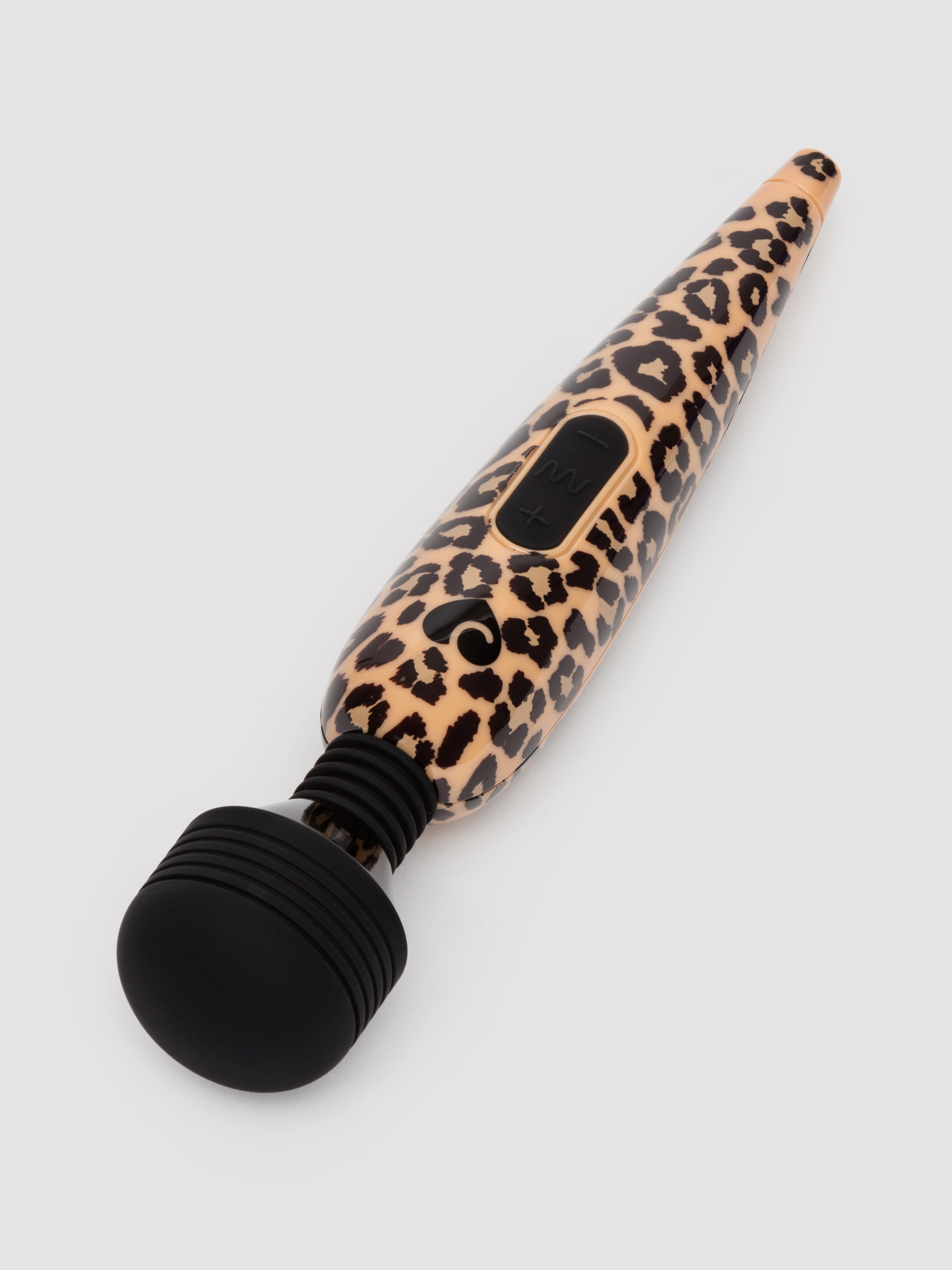 Lovehoney Deluxe Rechargeable Mini Leopard Massage Wand Vibrator, Brown, hi-res