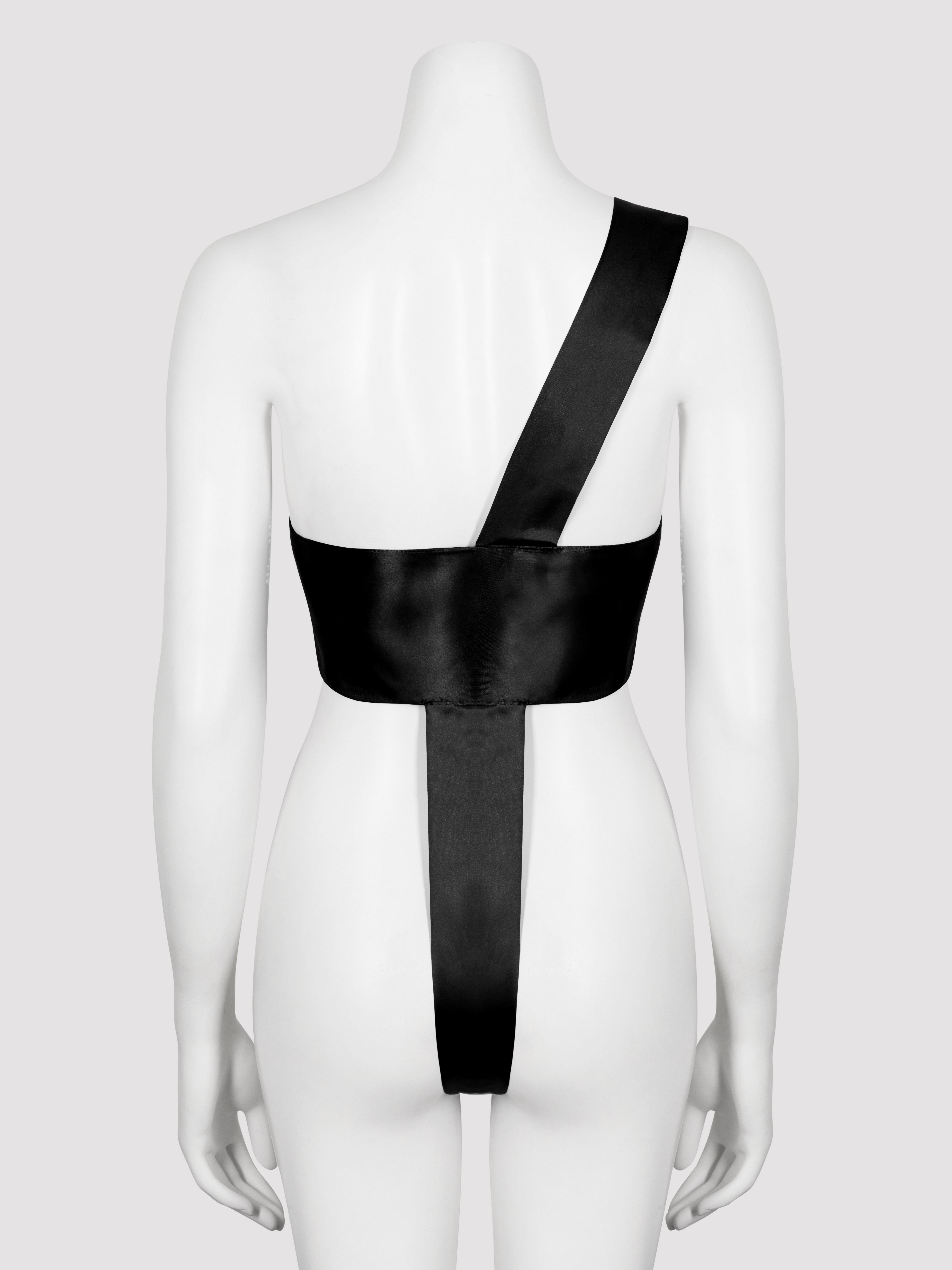 Lovehoney Naughty Knot Unwrap Me Sexy Body Bow, Black, hi-res