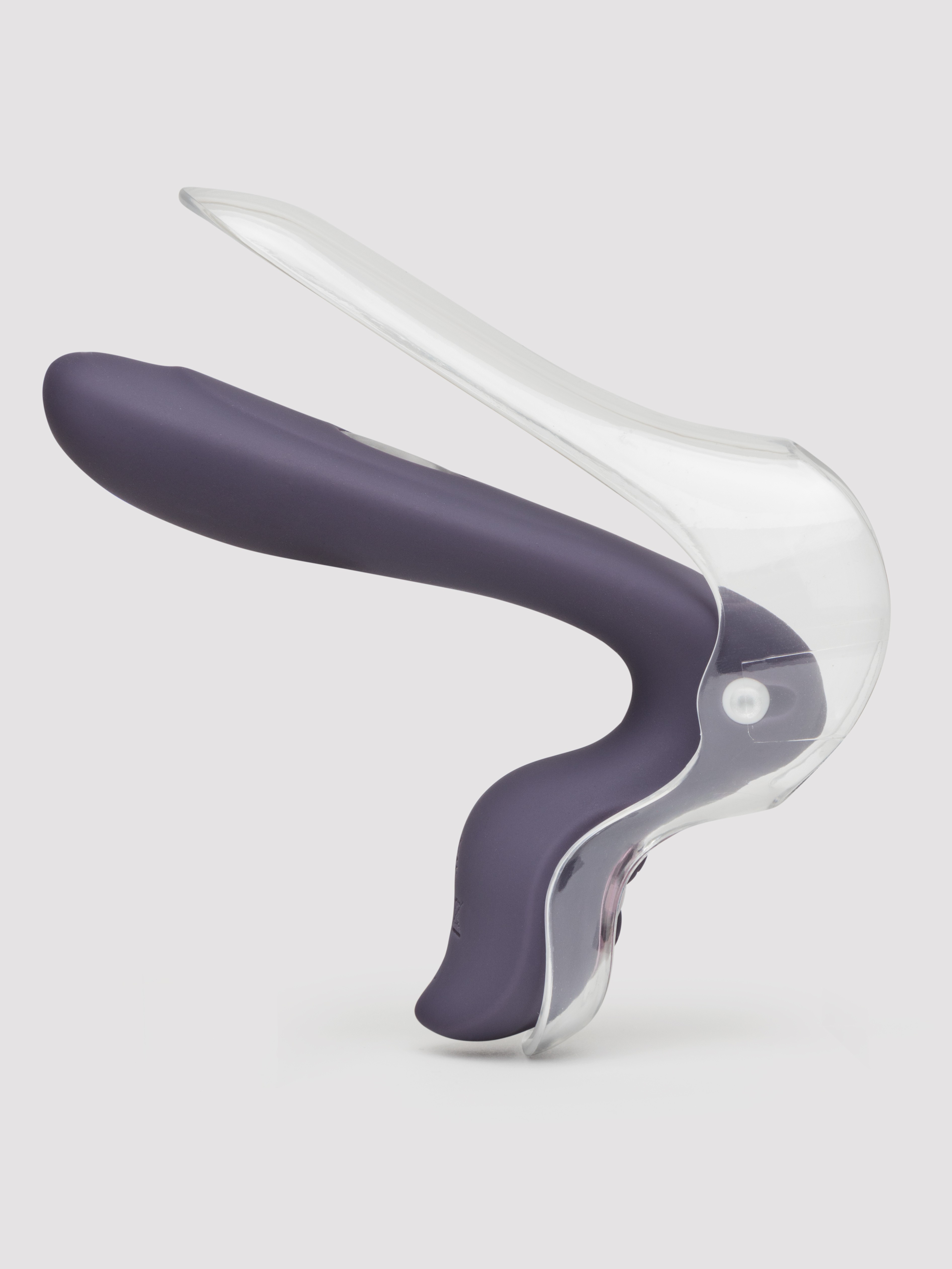 Inya Vibrating Silicone Spreading Vaginal Dilator, Purple, hi-res