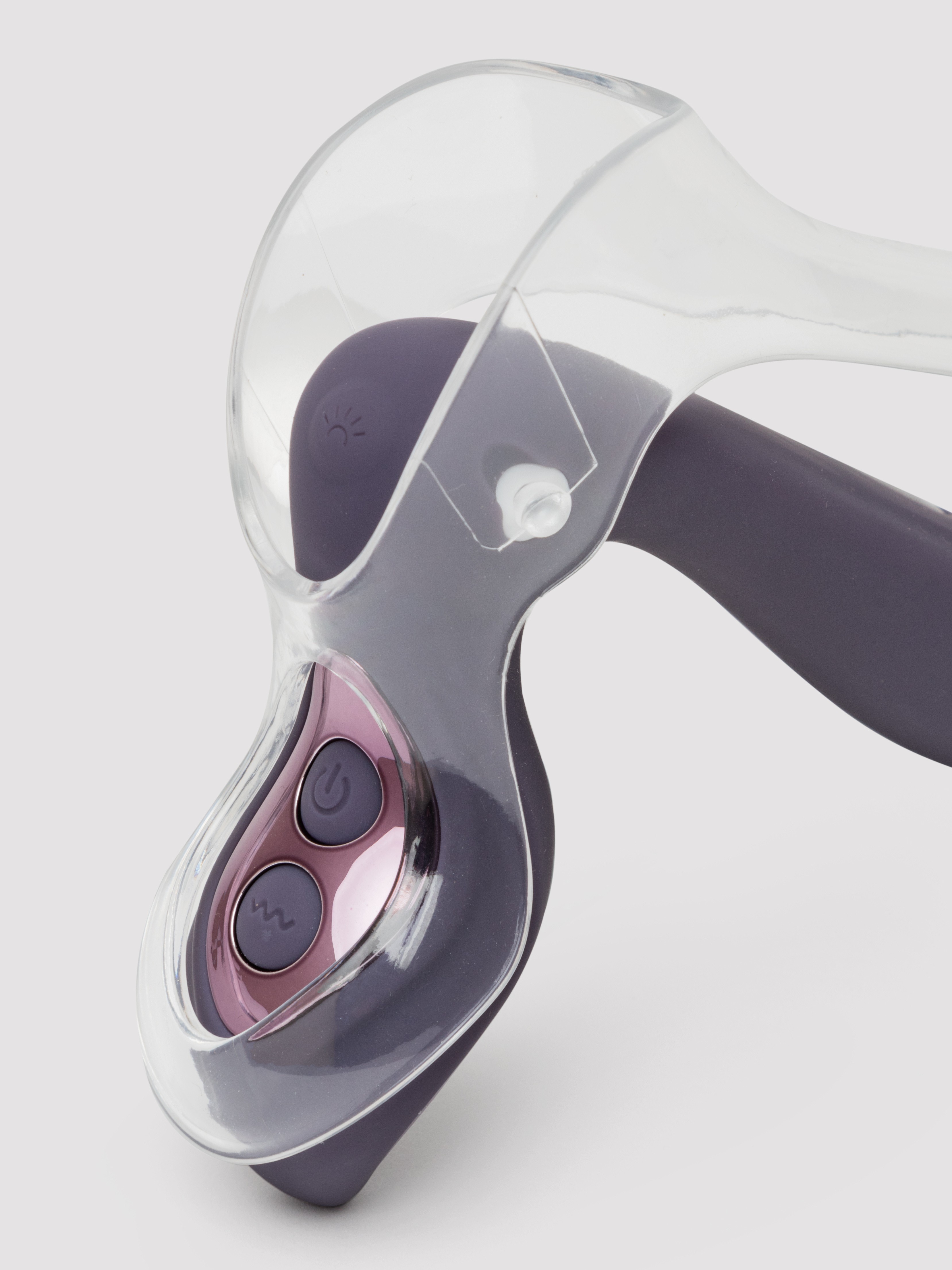 Inya Vibrating Silicone Spreading Vaginal Dilator, Purple, hi-res