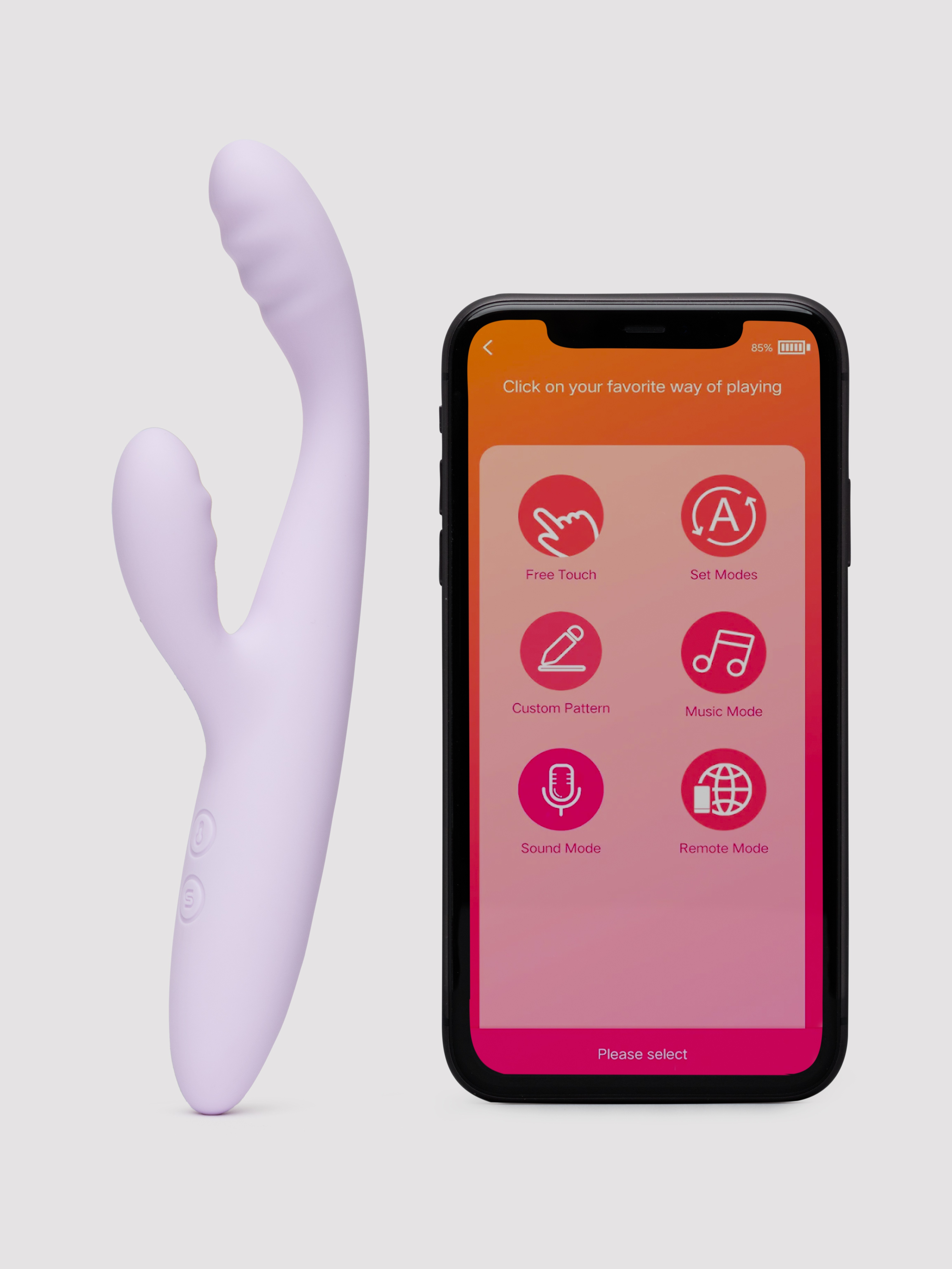 Image of Svakom Cici Plus 2 Slimline App Controlled Rabbit Vibrator - Purple
