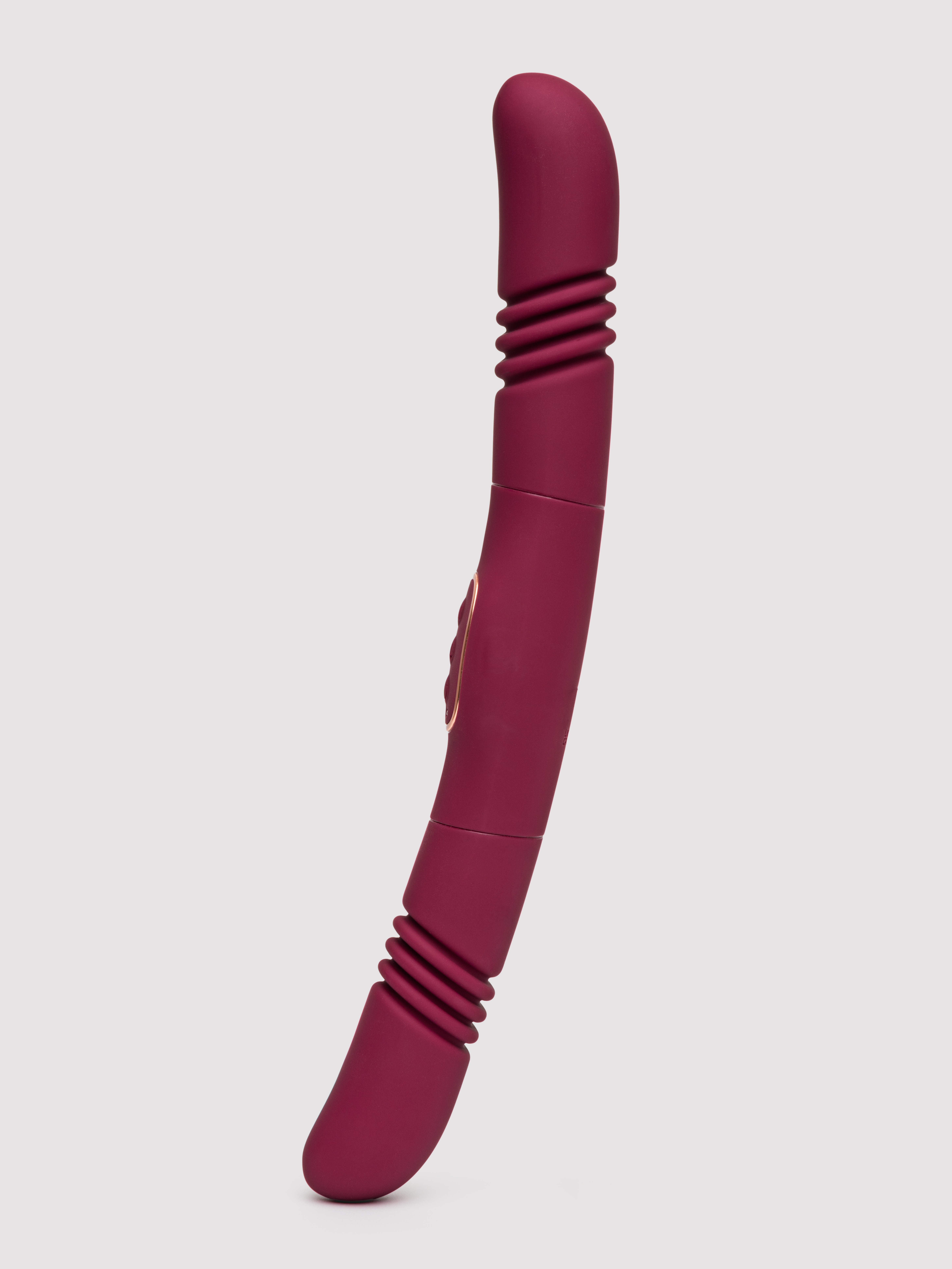 Loveline Rechargeable Double-Sided Thrusting Vibrator, Red, hi-res