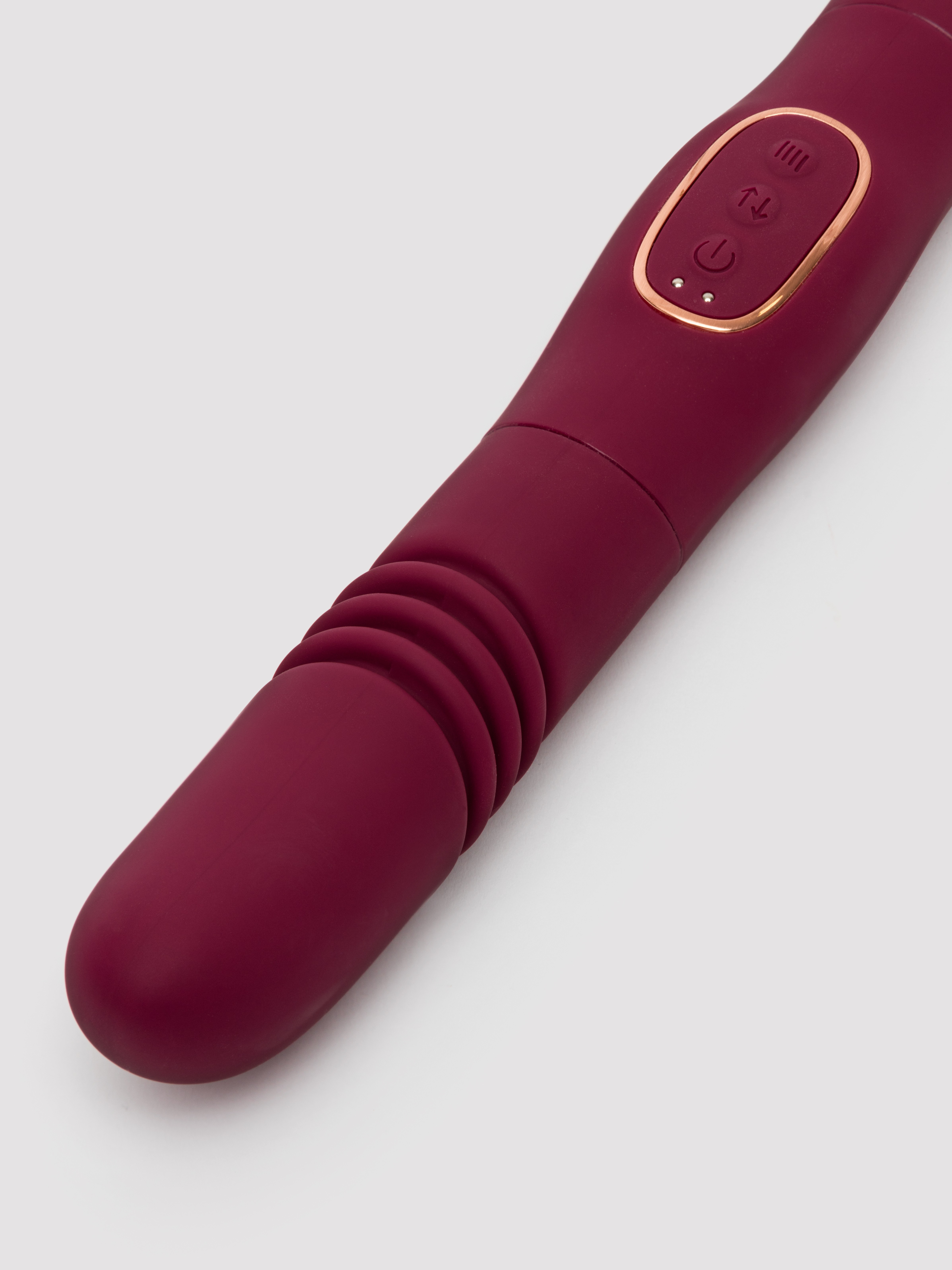 Loveline Rechargeable Double-Sided Thrusting Vibrator, Red, hi-res