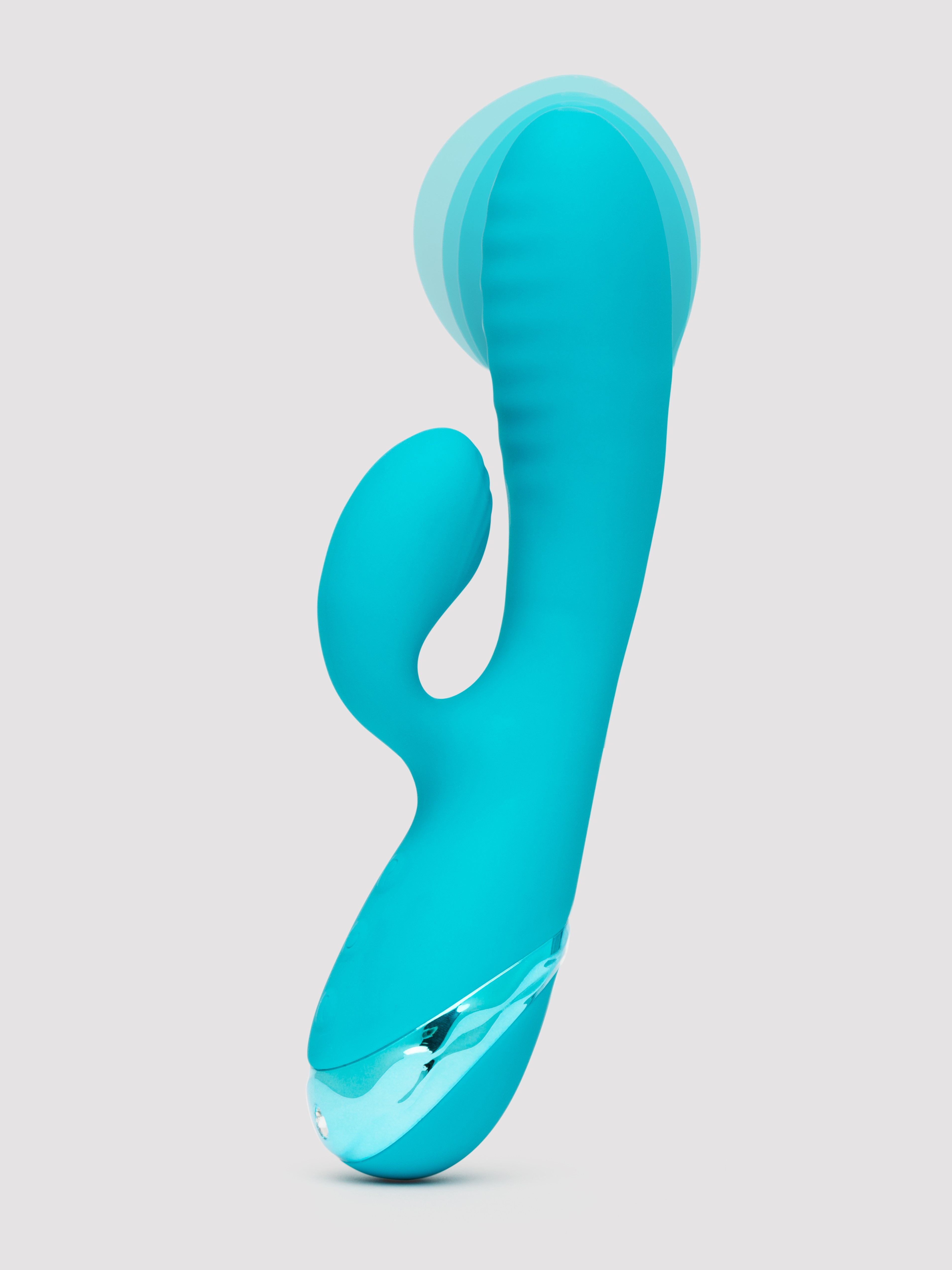 Loveline Inflatable Rabbit Vibrator, Blue, hi-res