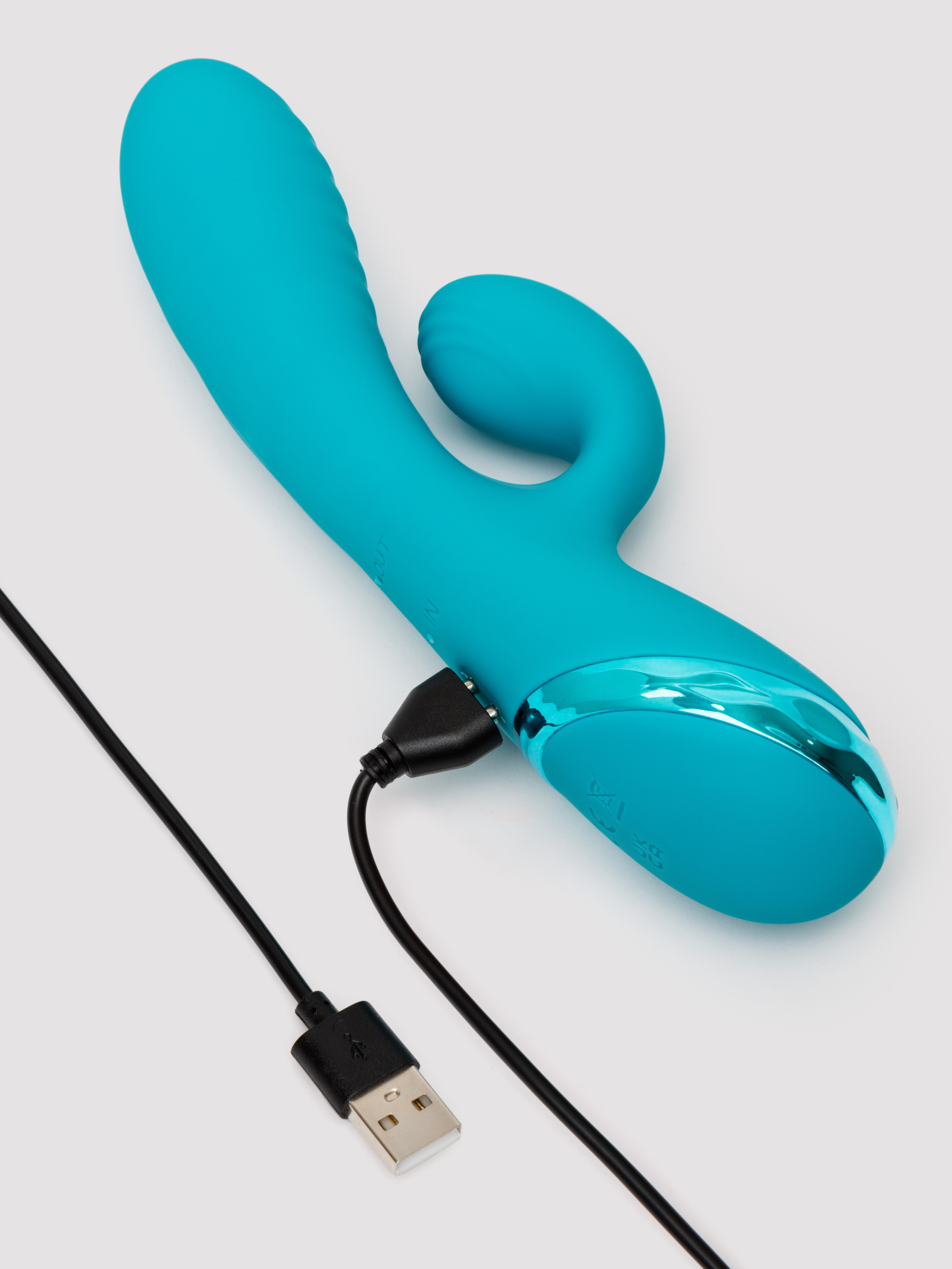 Loveline Inflatable Rabbit Vibrator, Blue, hi-res