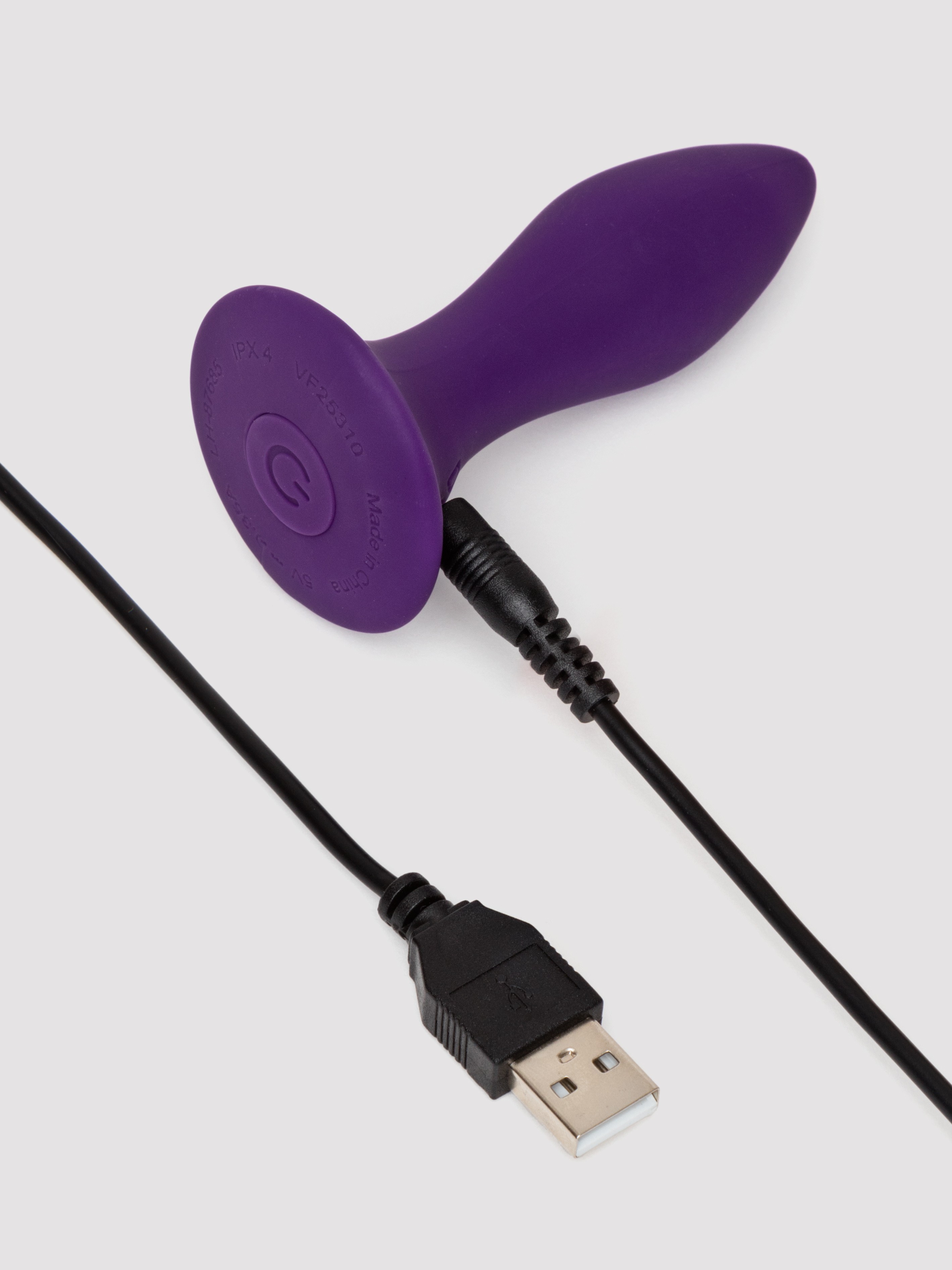 Lovehoney Purple Silicone Vibrating Butt Plug, Purple, hi-res