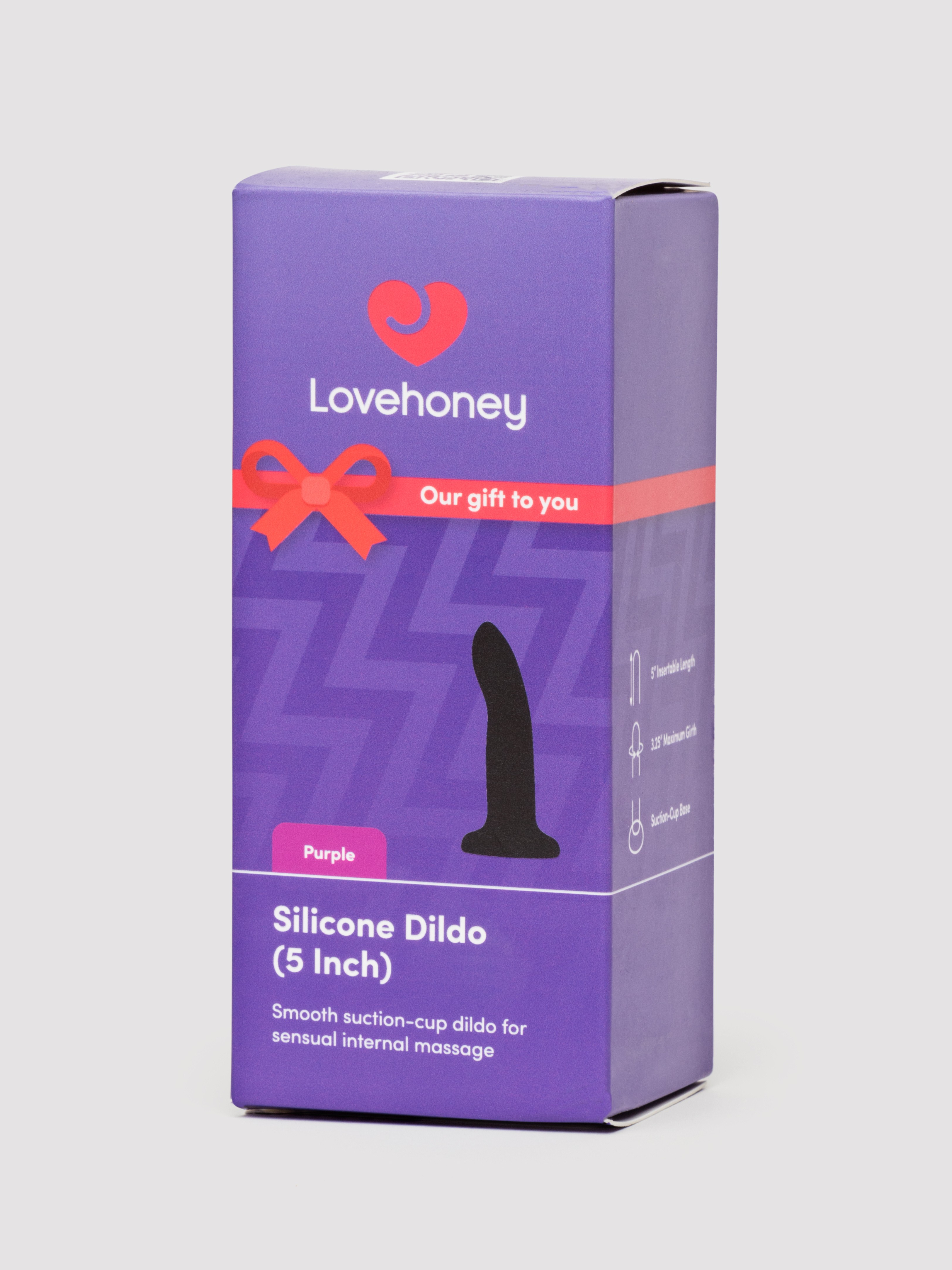 Lovehoney Purple Silicone Suction-cup Dildo , Purple, hi-res