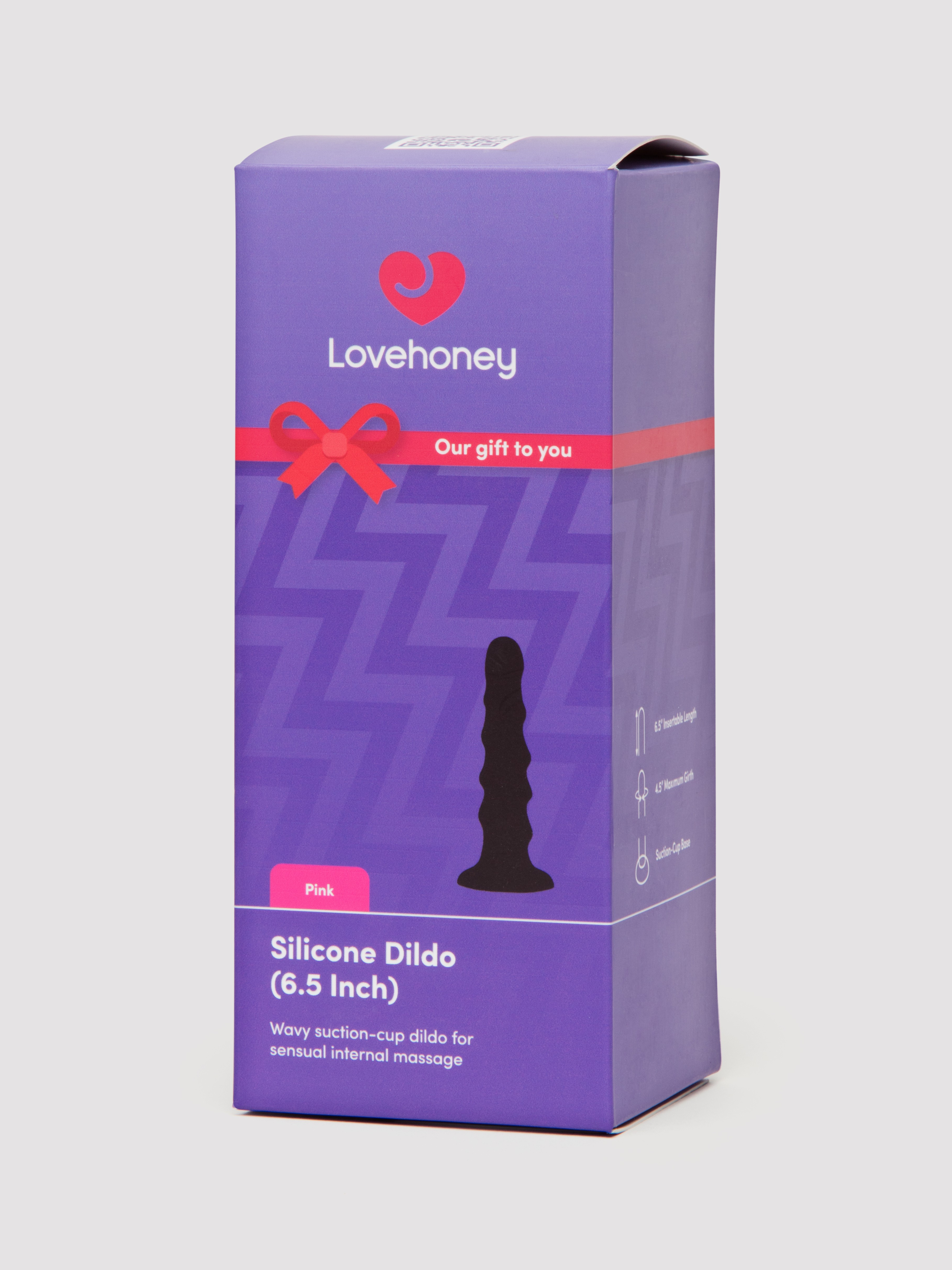 Lovehoney Pink Silicone Dildo 6.5 Inch, Pink, hi-res