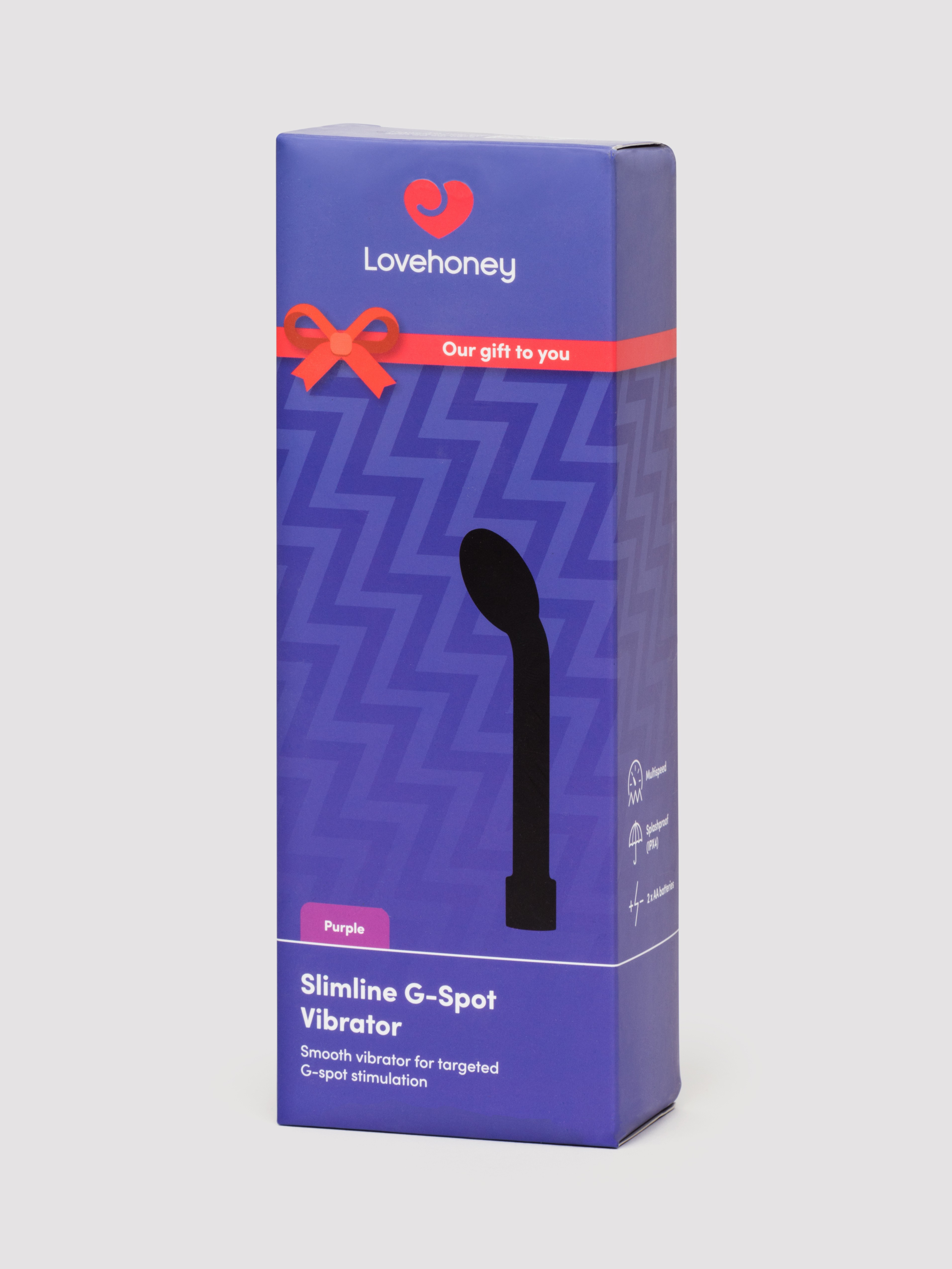 Lovehoney Purple Slimline G-Spot Vibrator, Purple, hi-res