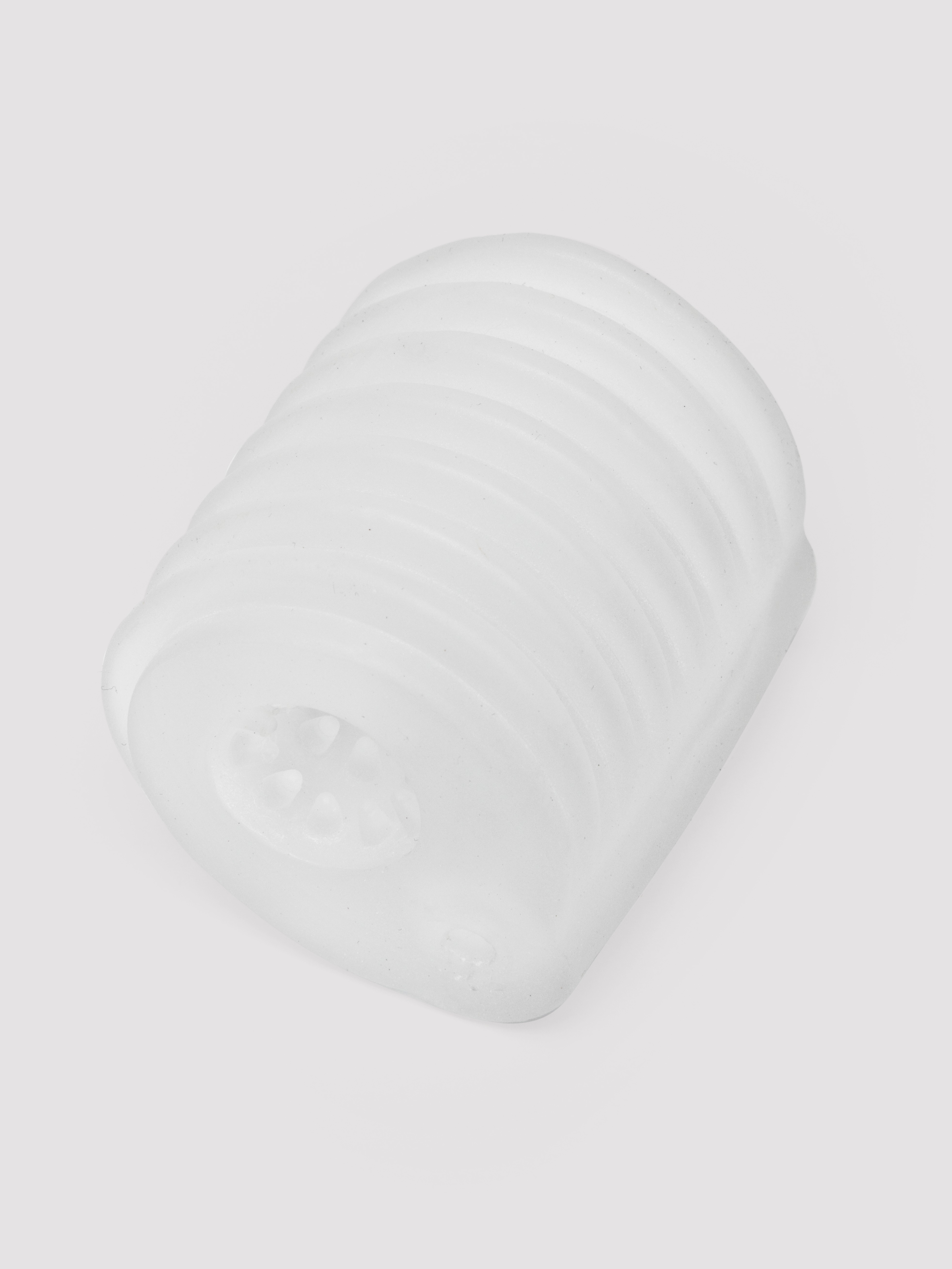 Lovehoney Clear Transparent Textured Stroker, Clear, hi-res