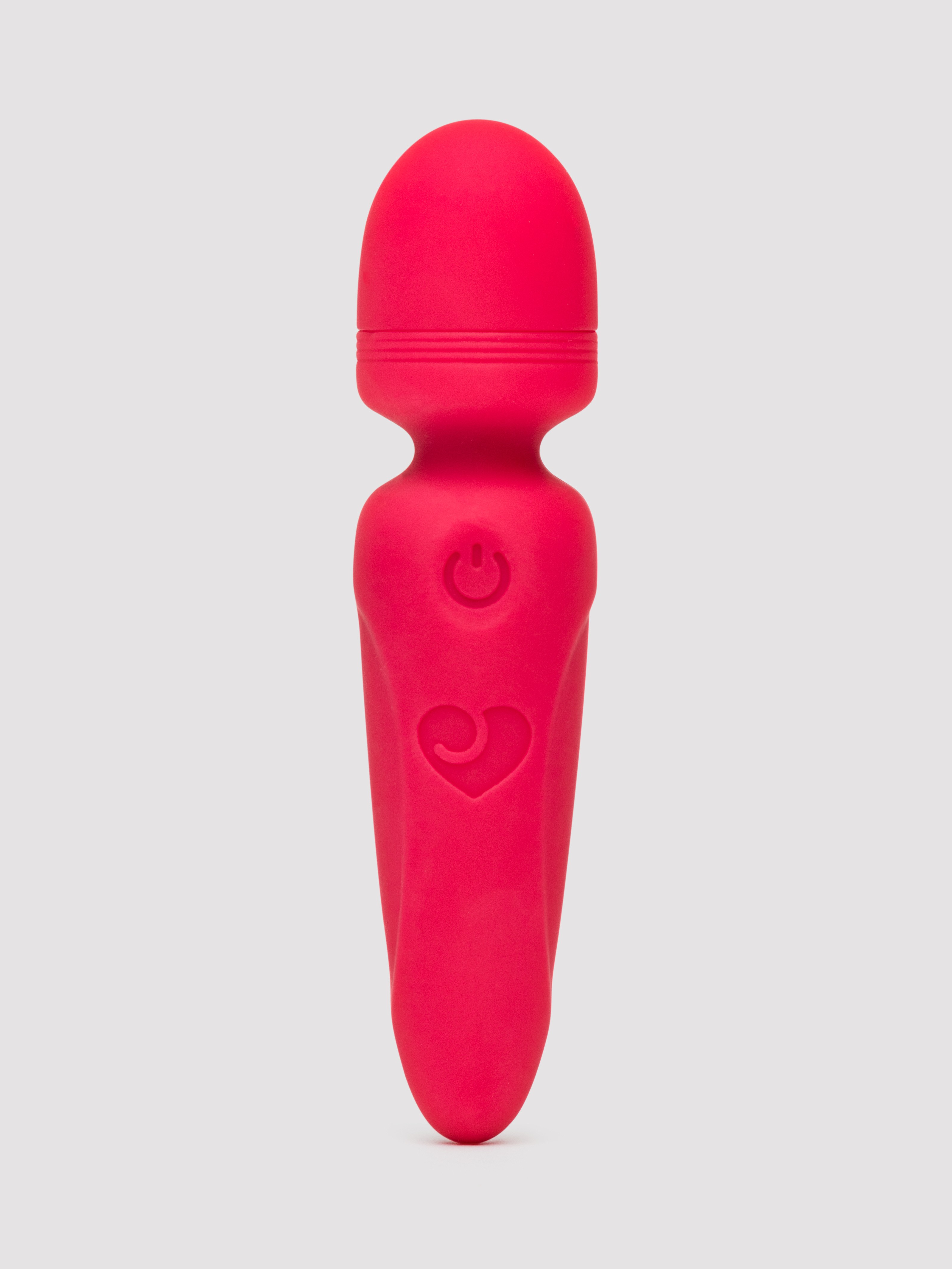 Lovehoney Red Silicone Mini Wand Vibrator, Red, hi-res