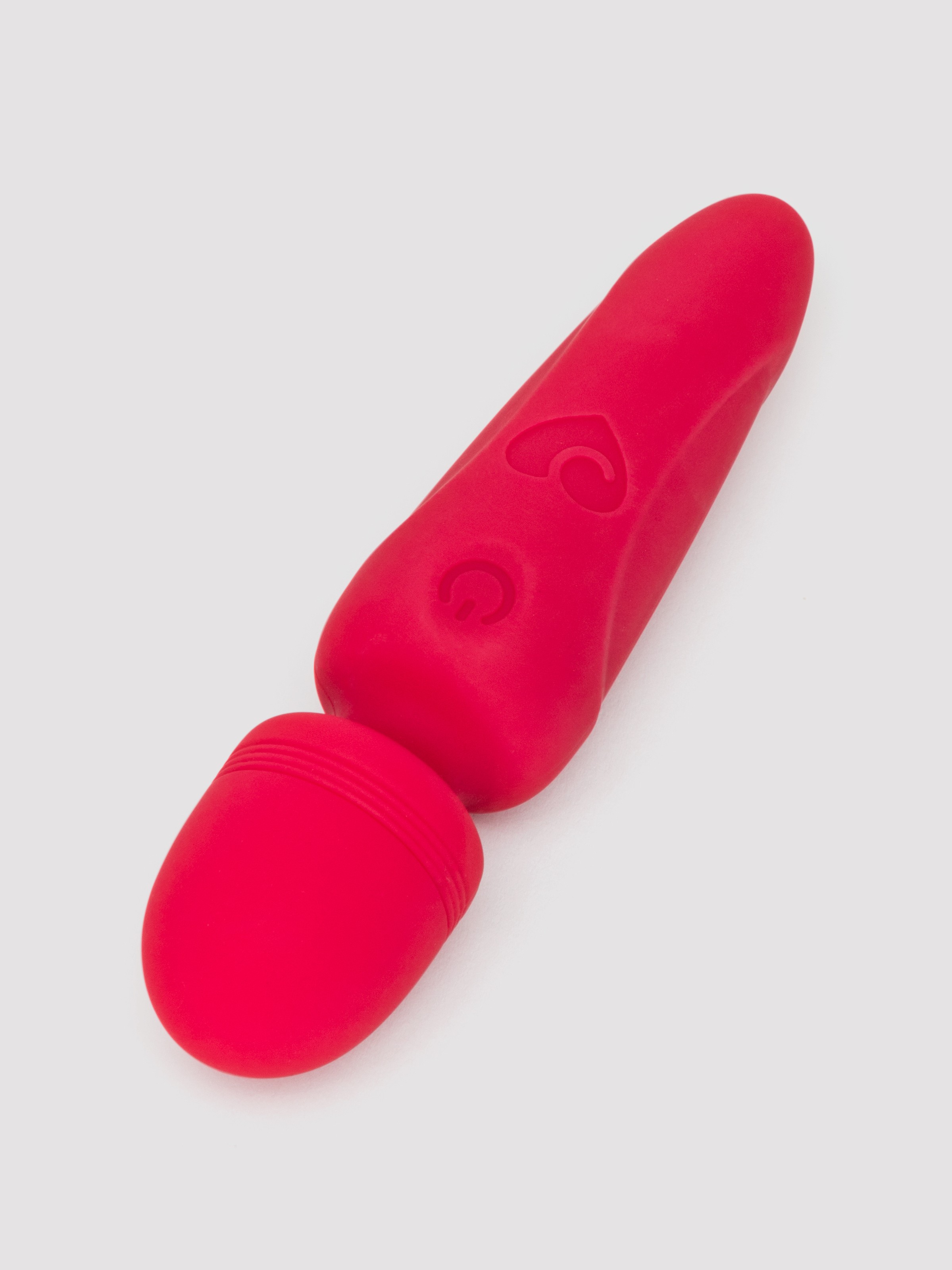 Lovehoney Red Silicone Mini Wand Vibrator, Red, hi-res