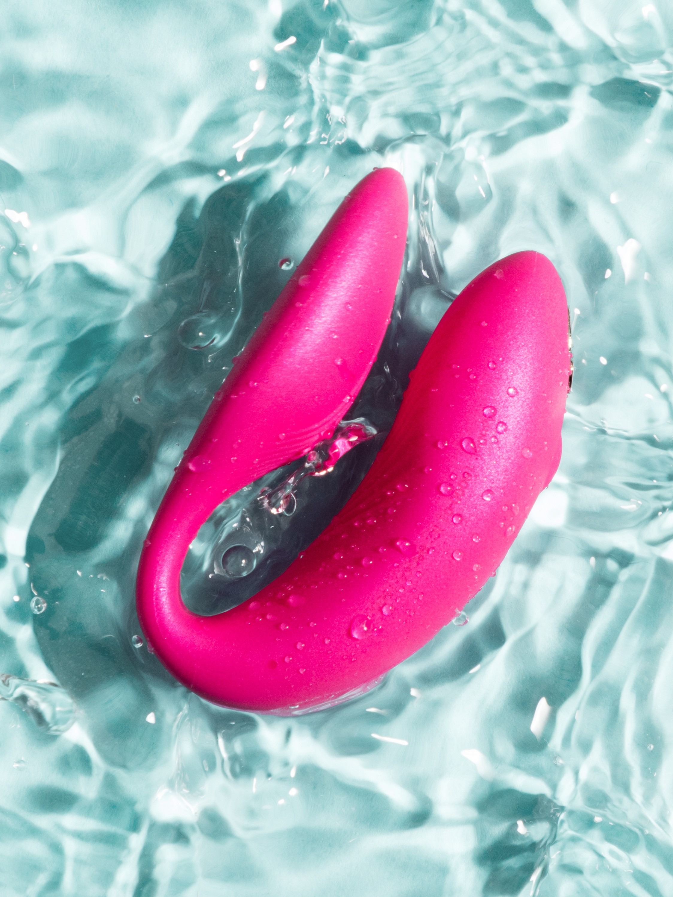 We-Vibe Chorus Cosmic Pink App and Remote Controlled Rechargeable Couple's Vibrator, Pink, hi-res
