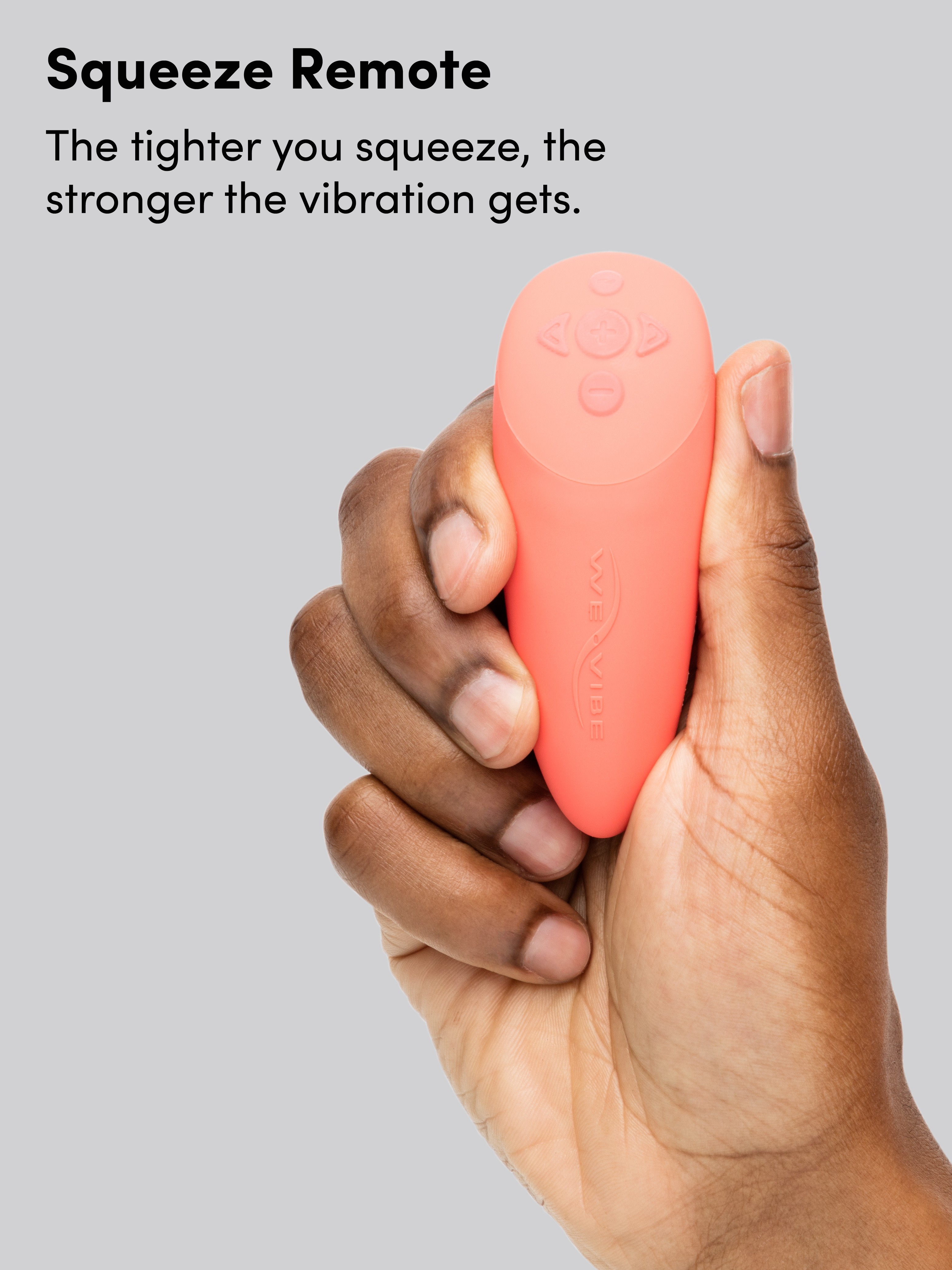 We-Vibe Chorus App and Remote Controlled Rechargeable Couple's Vibrator, Coral, hi-res