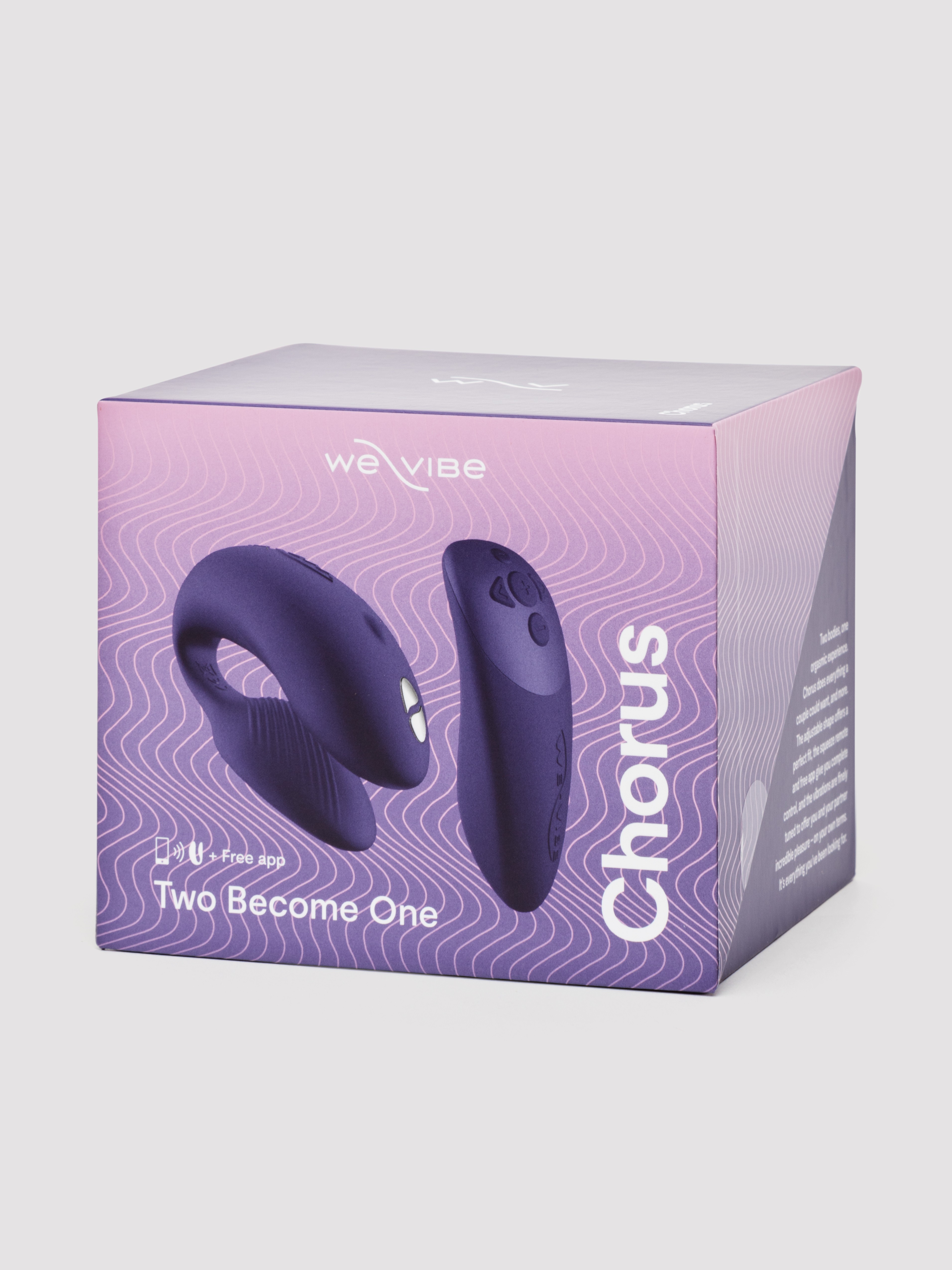 We-Vibe Chorus App and Remote Controlled Rechargeable Couple's Vibrator, Purple, hi-res