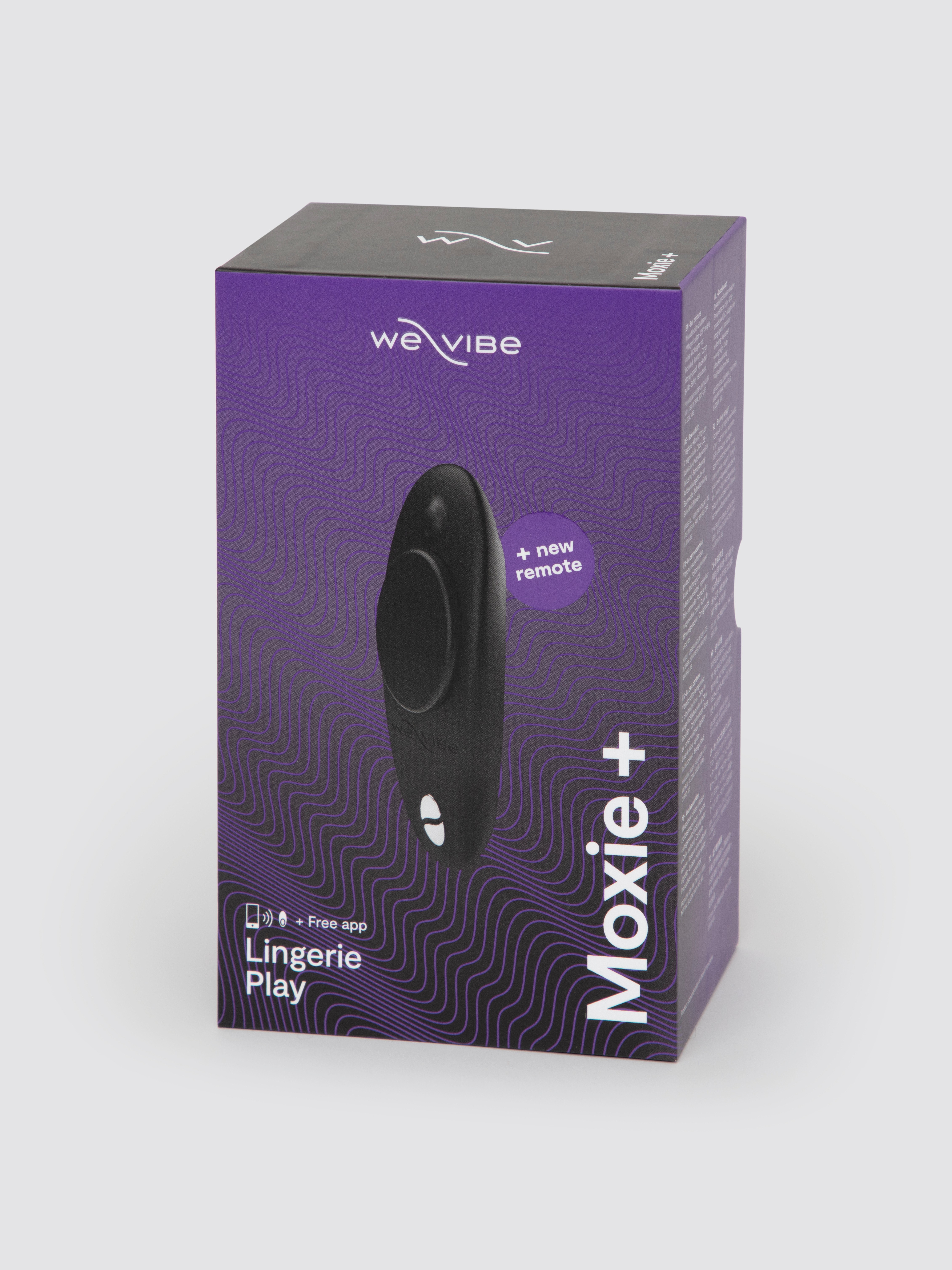 We-Vibe Moxie + App and Remote Controlled Wearable Clitoral Knicker Vibrator, Black, hi-res