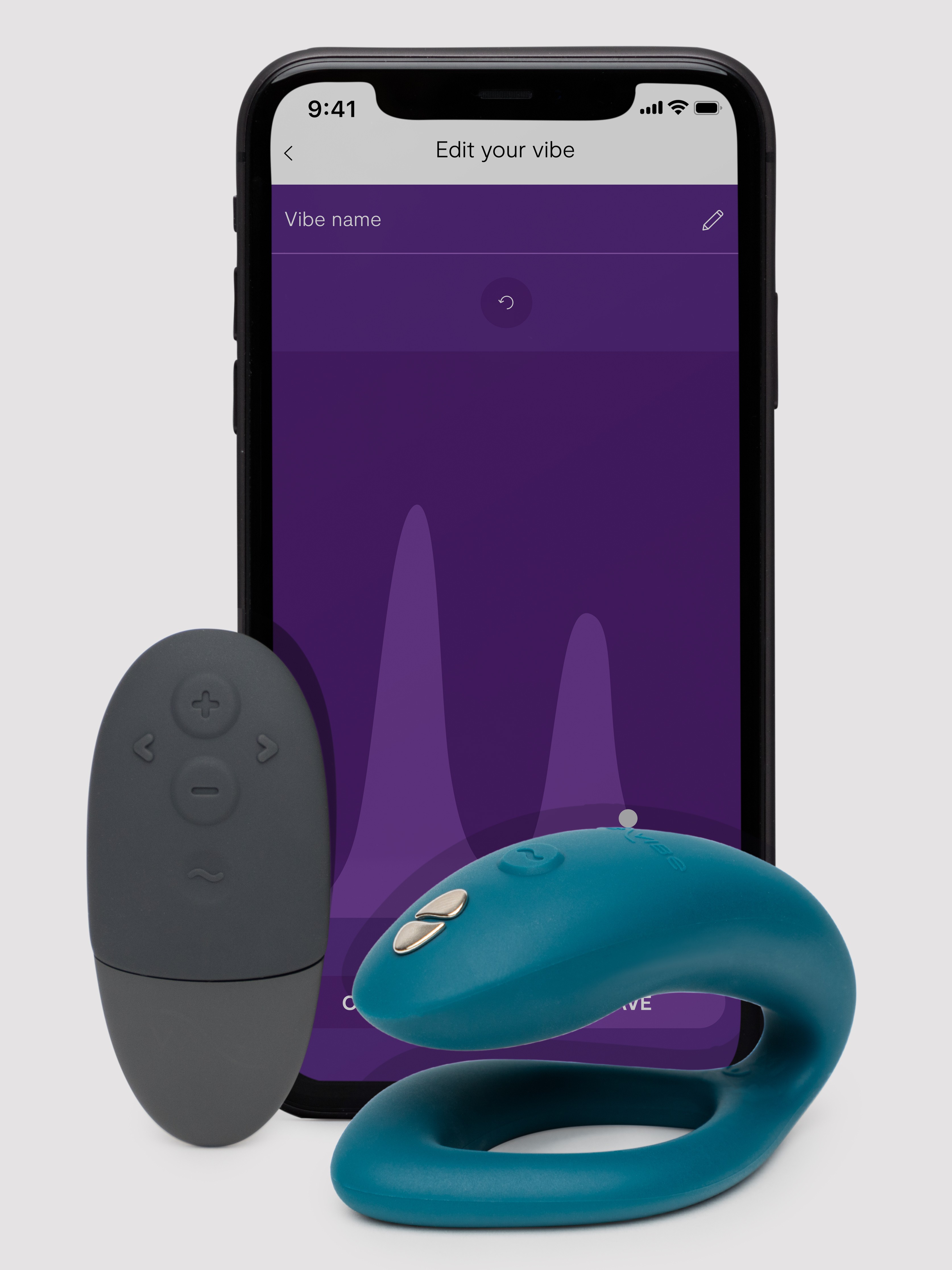 We-Vibe Sync O Velvet Green Remote Control and App Rechargeable Couple's Vibrator, Green, hi-res