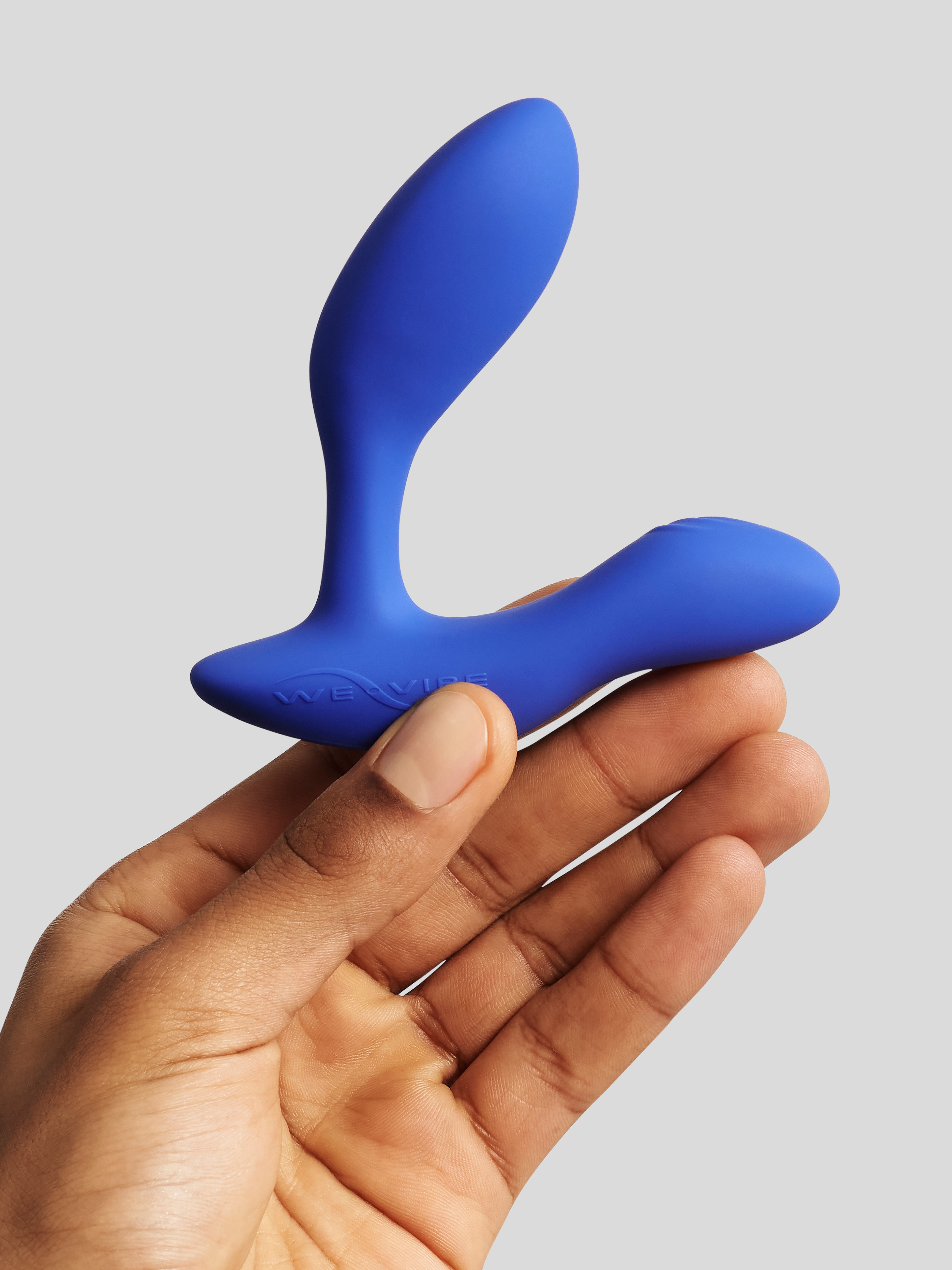 We-Vibe Vector+ App and Remote Controlled Rechargeable Prostate Massager, Blue, hi-res