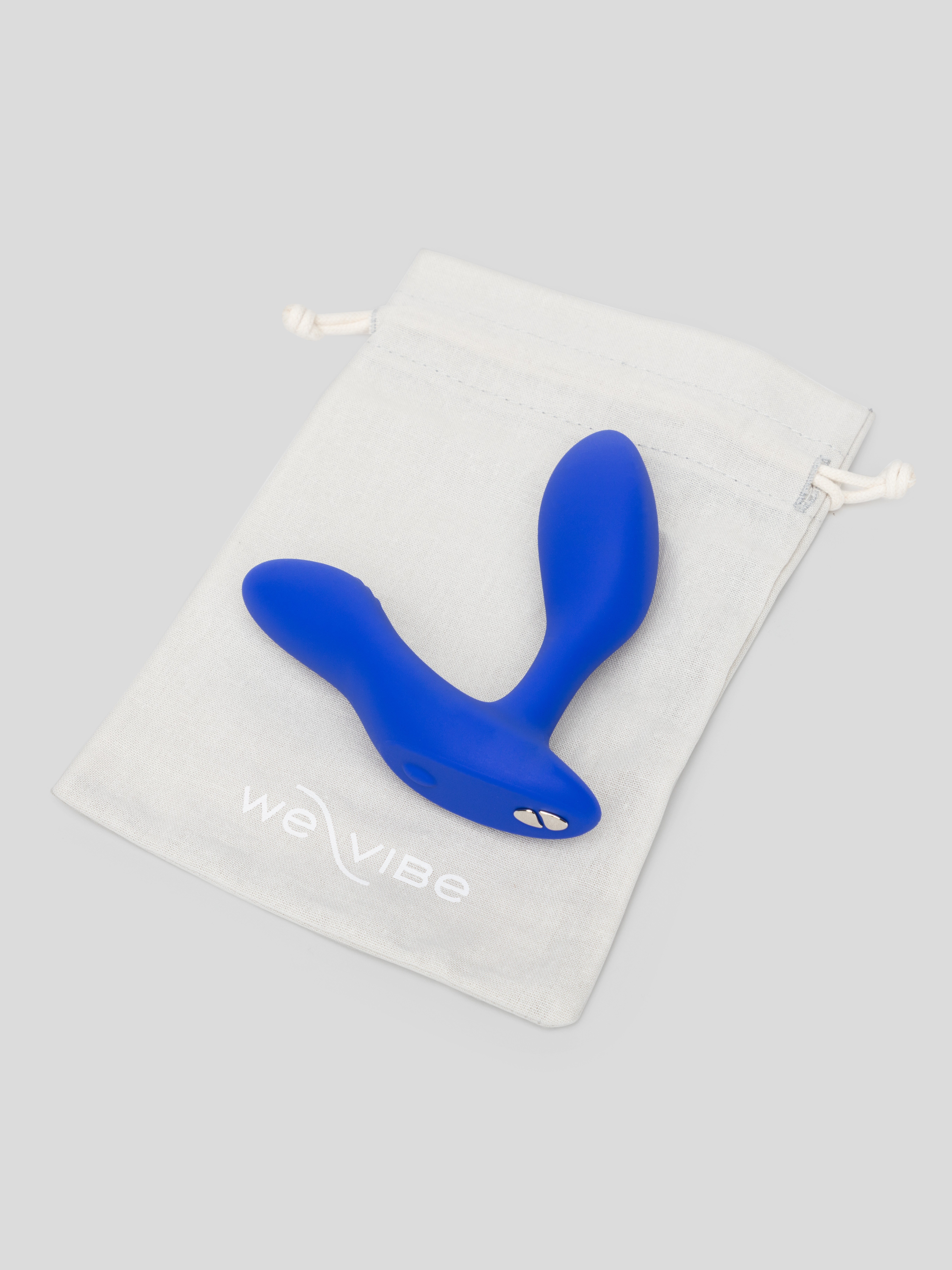 We-Vibe Vector+ App and Remote Controlled Rechargeable Prostate Massager, Blue, hi-res