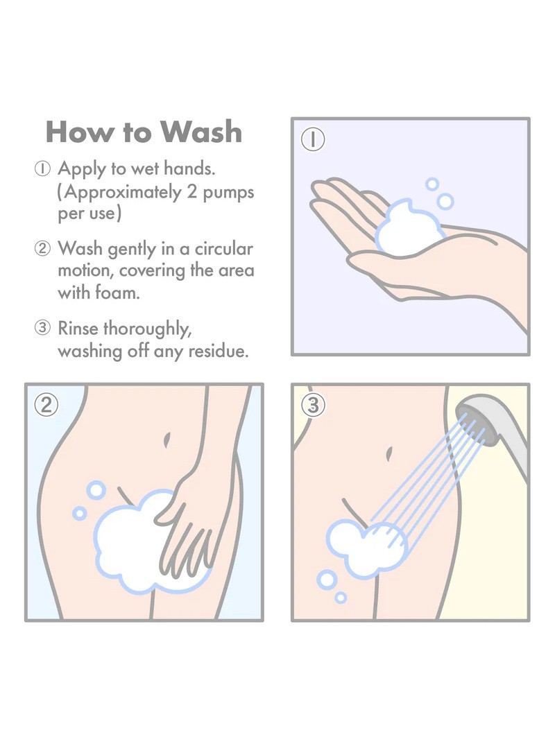 Iroha Damask Rose & Geranium Intimate Foam Wash 5 fl oz, , hi-res