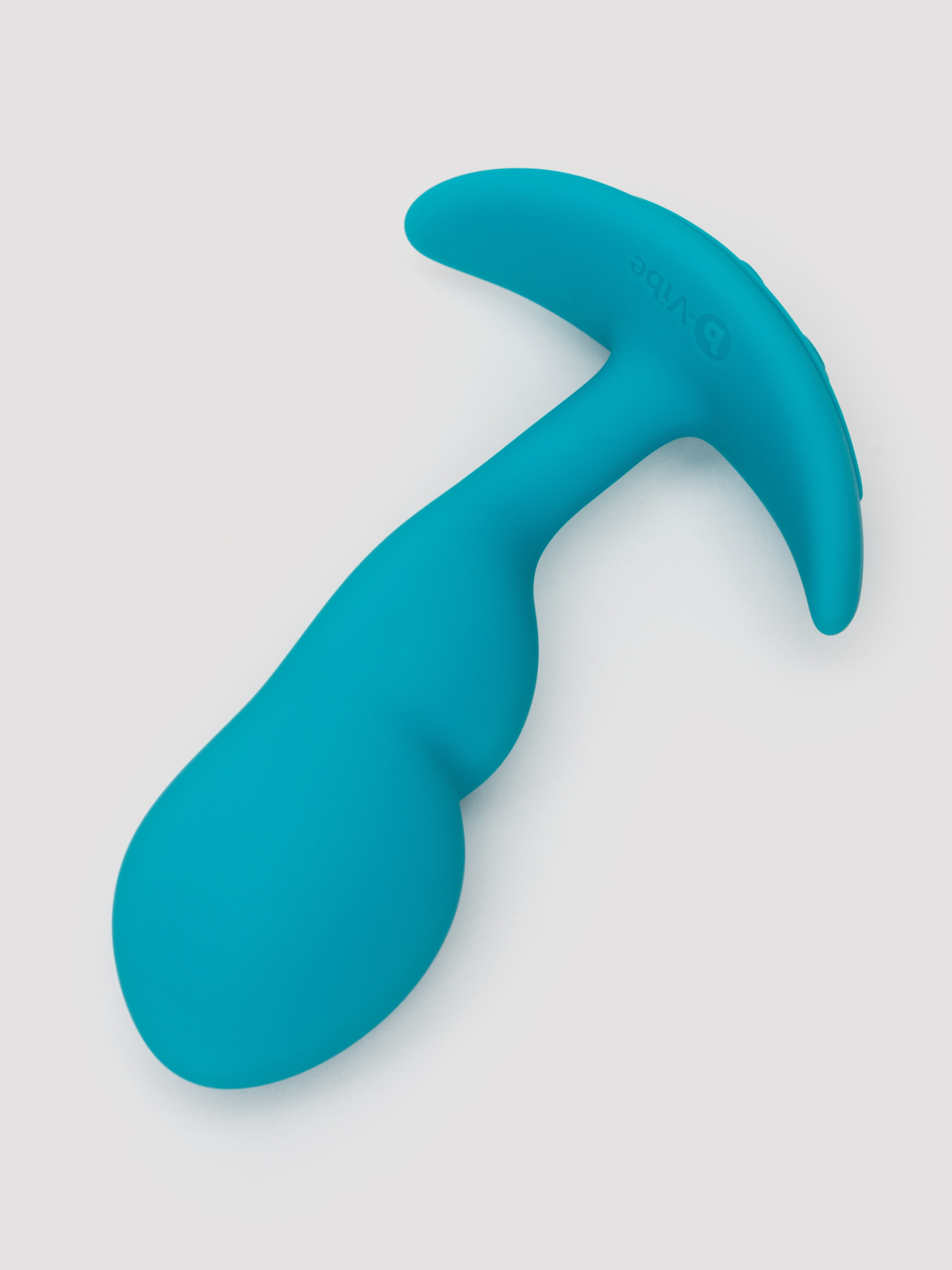 B-Vibe P-Spot Snug Plug Remote Control Silicone Weighted Prostate Plug 95g, Blue, hi-res