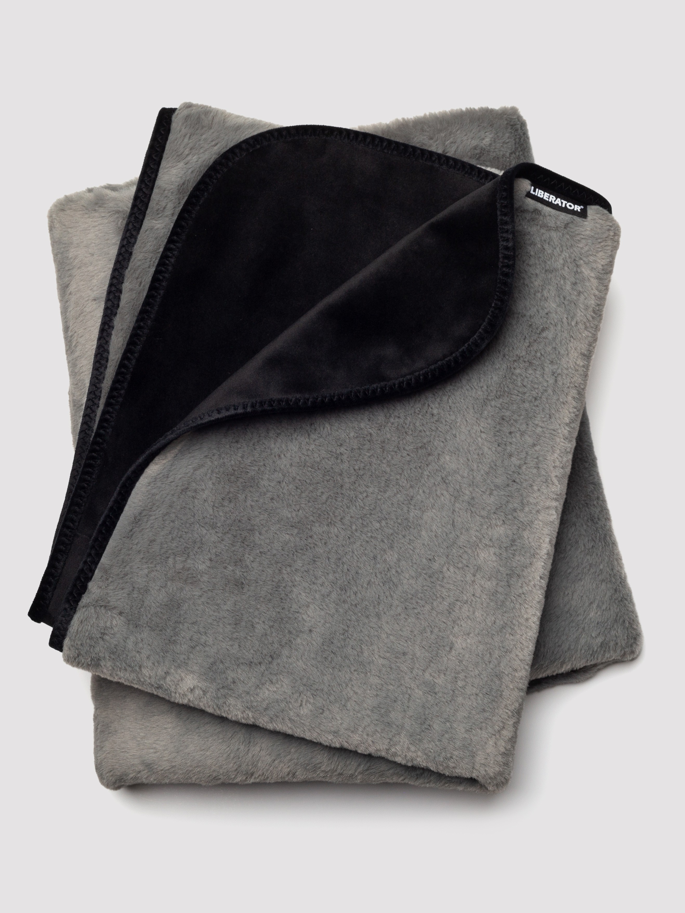 Liberator Fascinator Faux Fur Moisture-Proof Throw - Queen, Grey, hi-res