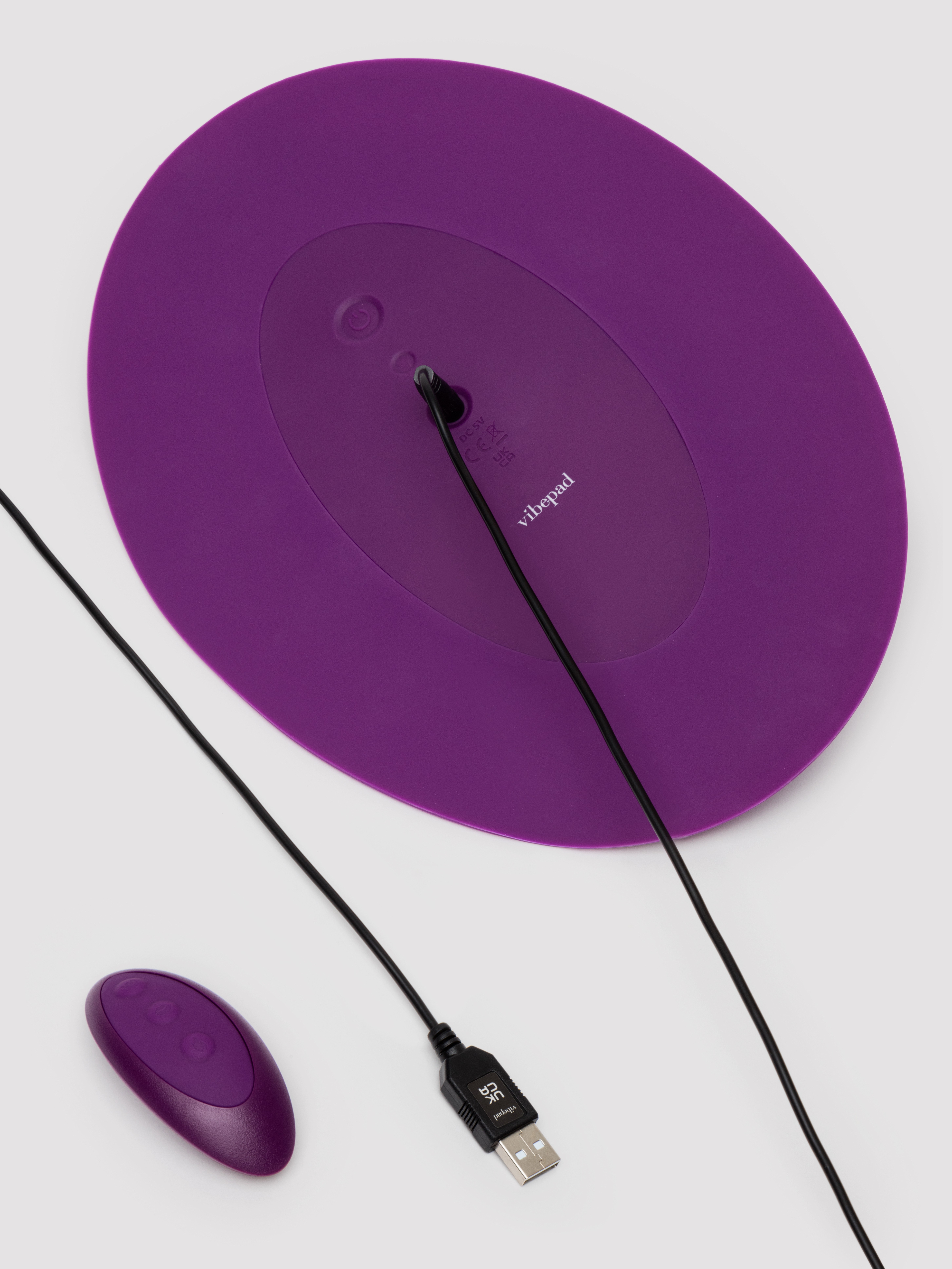 VibePad 2 Hands Free Pad with Flickering Clitoral Vibrator, Purple, hi-res