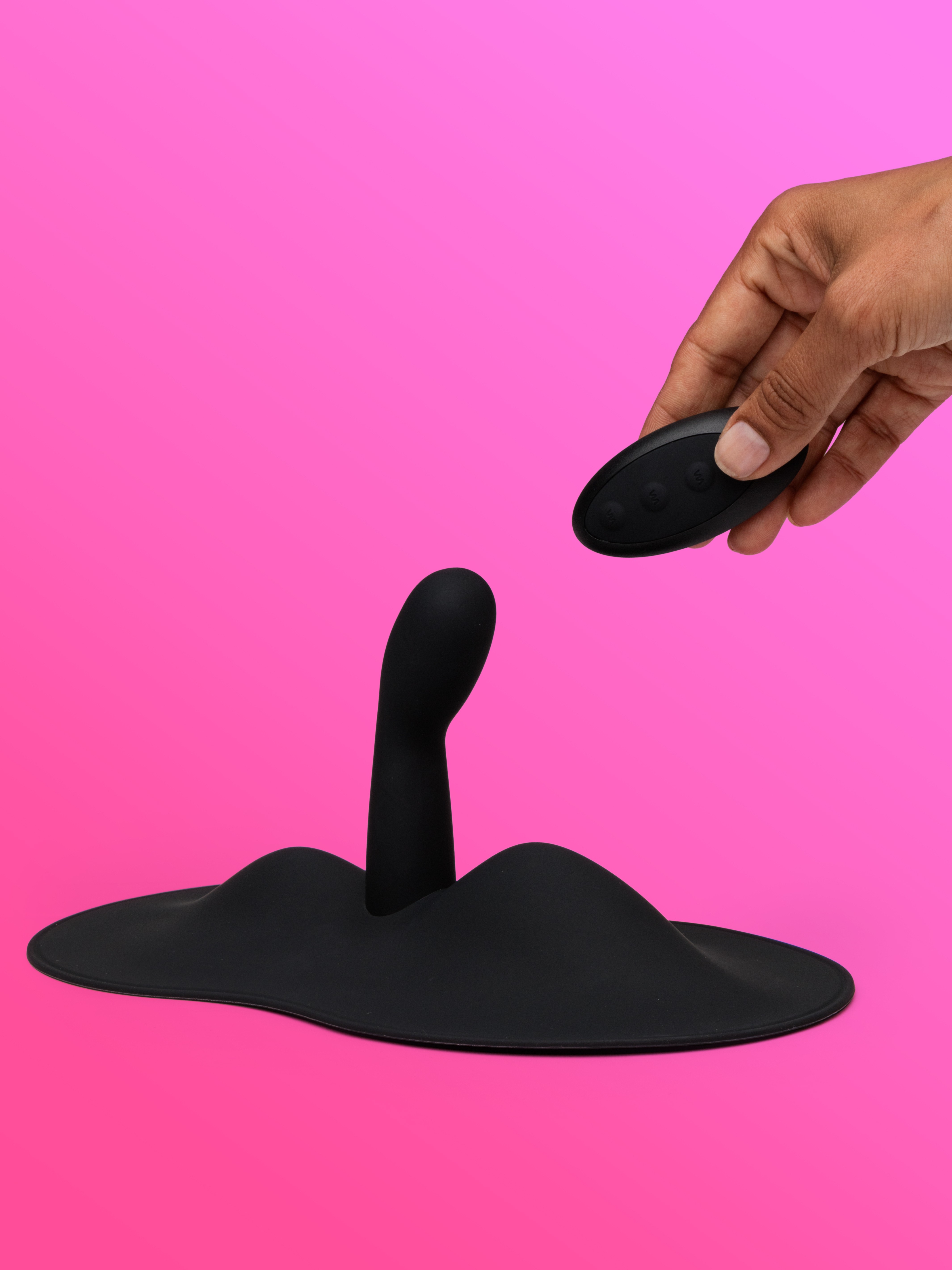 VibePad 3 Rechargeable Hands-Free Pad with G-Spot Vibrator, Black, hi-res