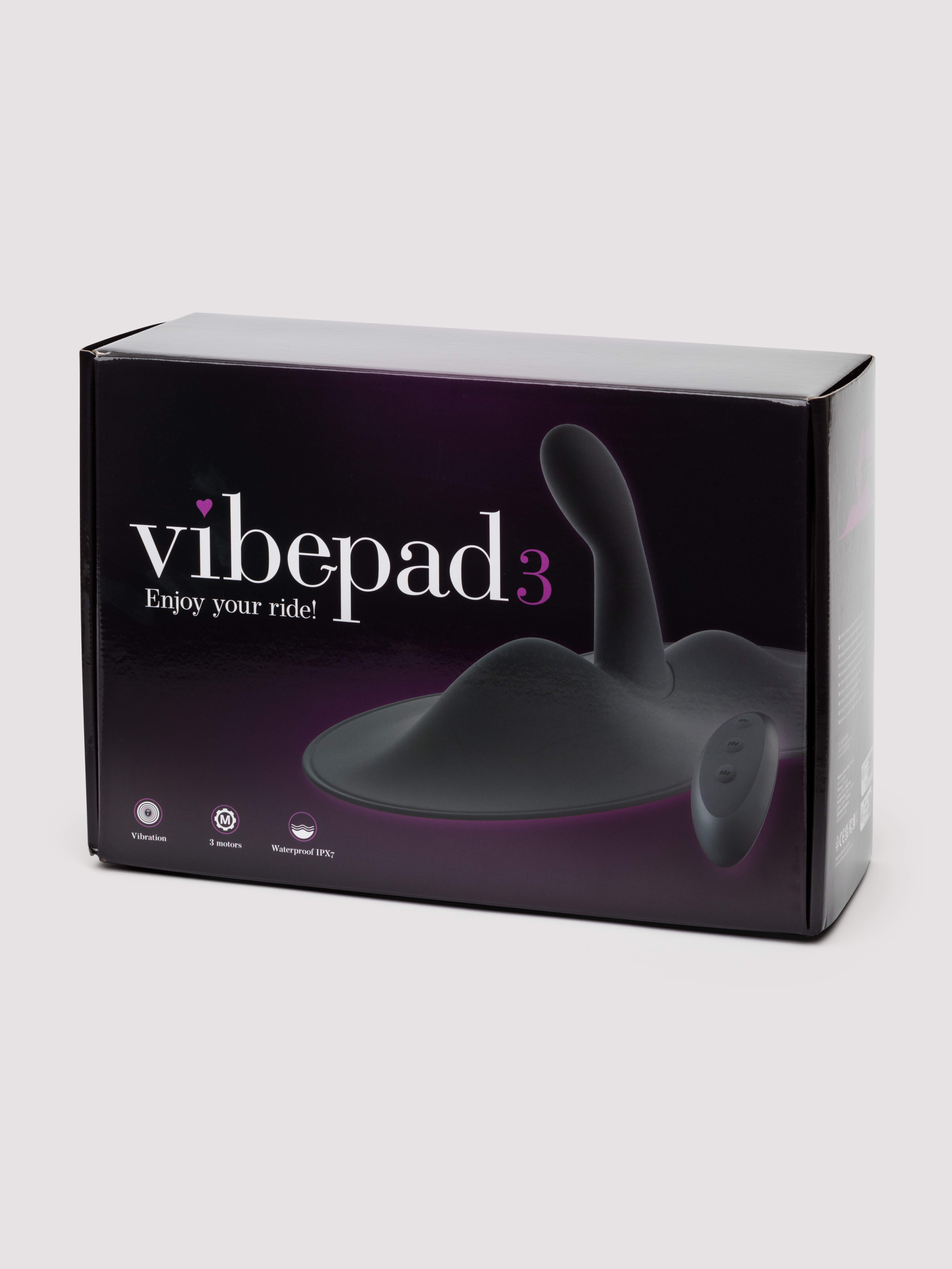 VibePad 3 Rechargeable Hands-Free Pad with G-Spot Vibrator, Black, hi-res