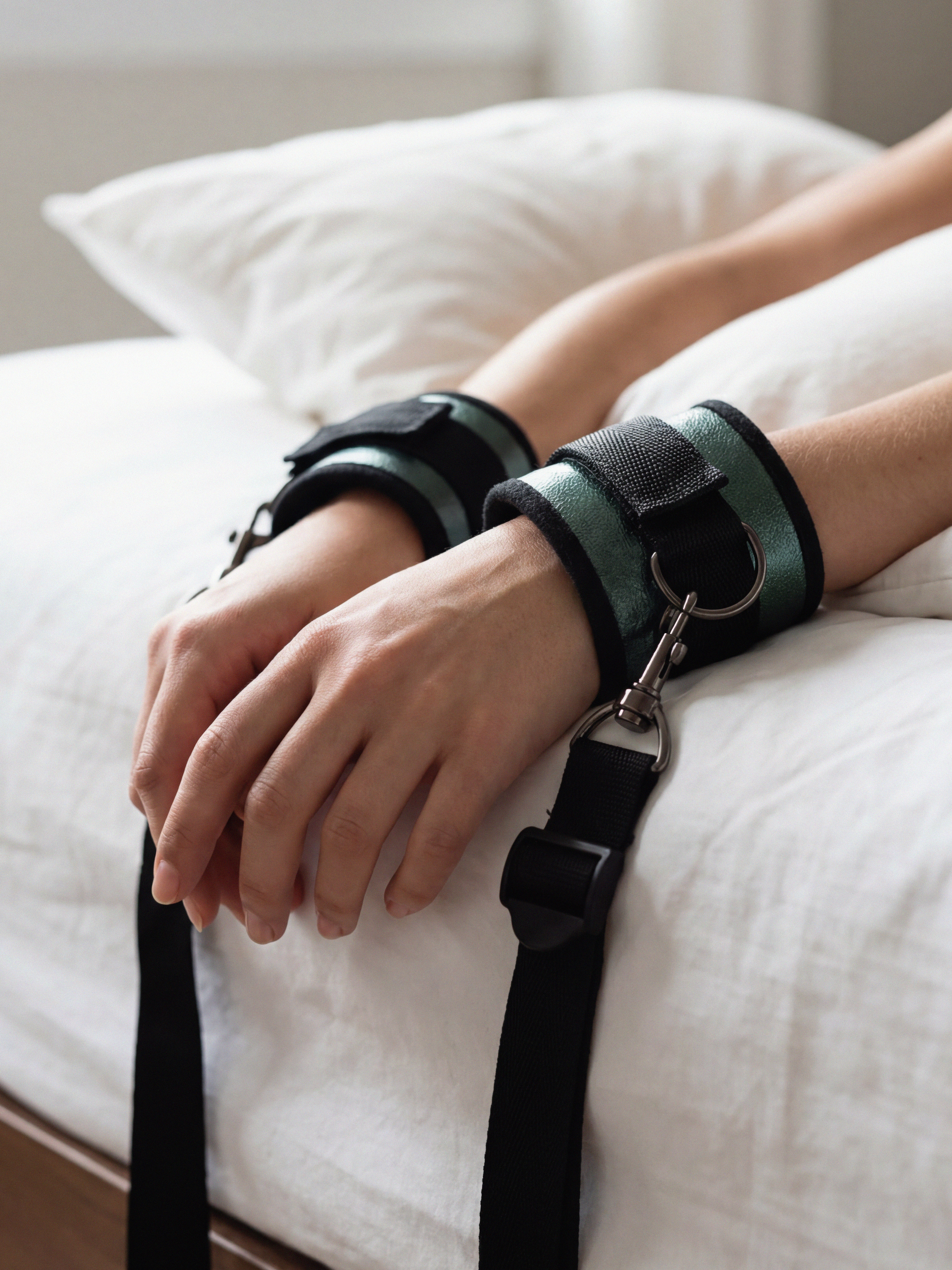 Lovehoney Bondage Kit (6 Piece), Green, hi-res