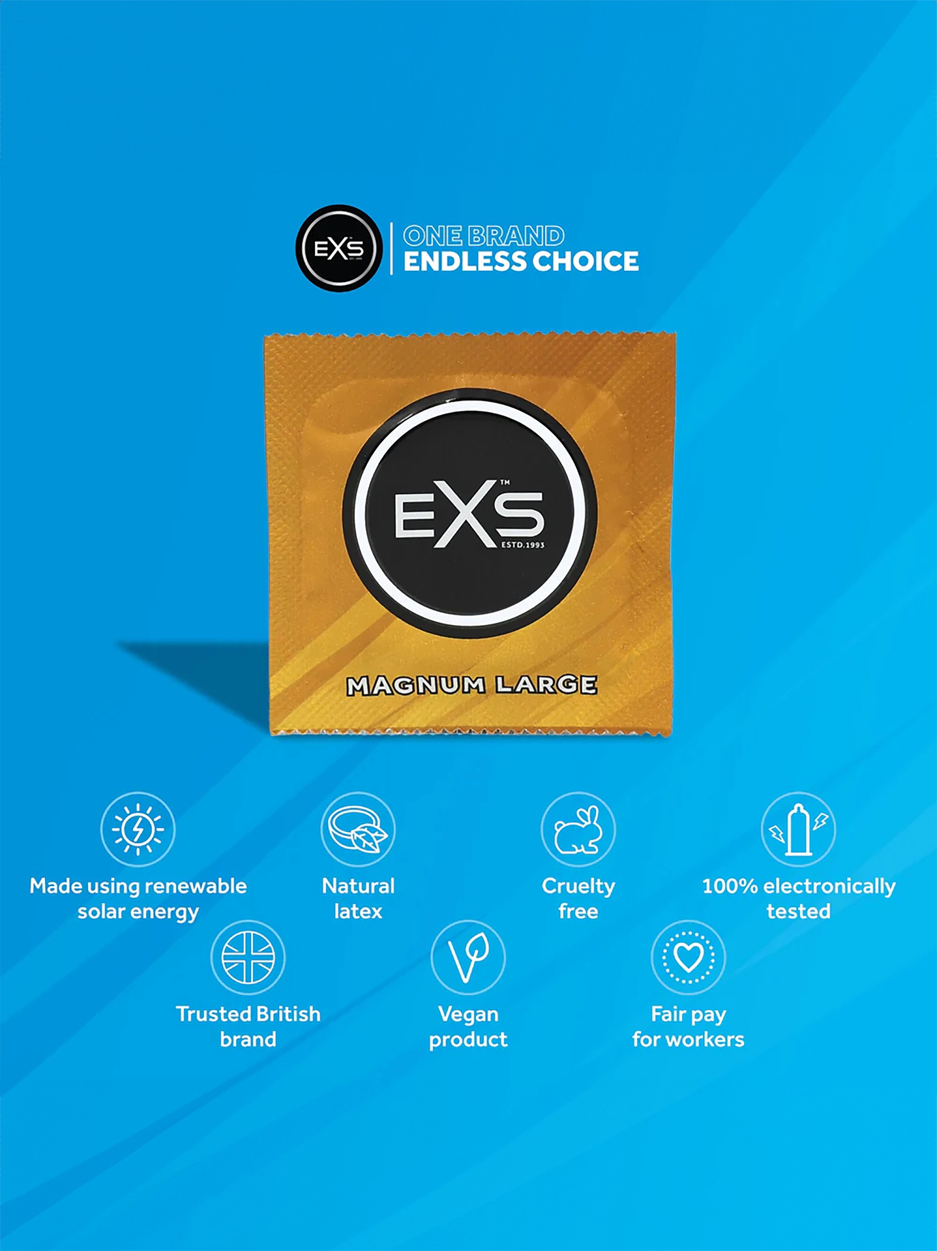 EXS Magnum Large Condoms (48 Pack), , hi-res