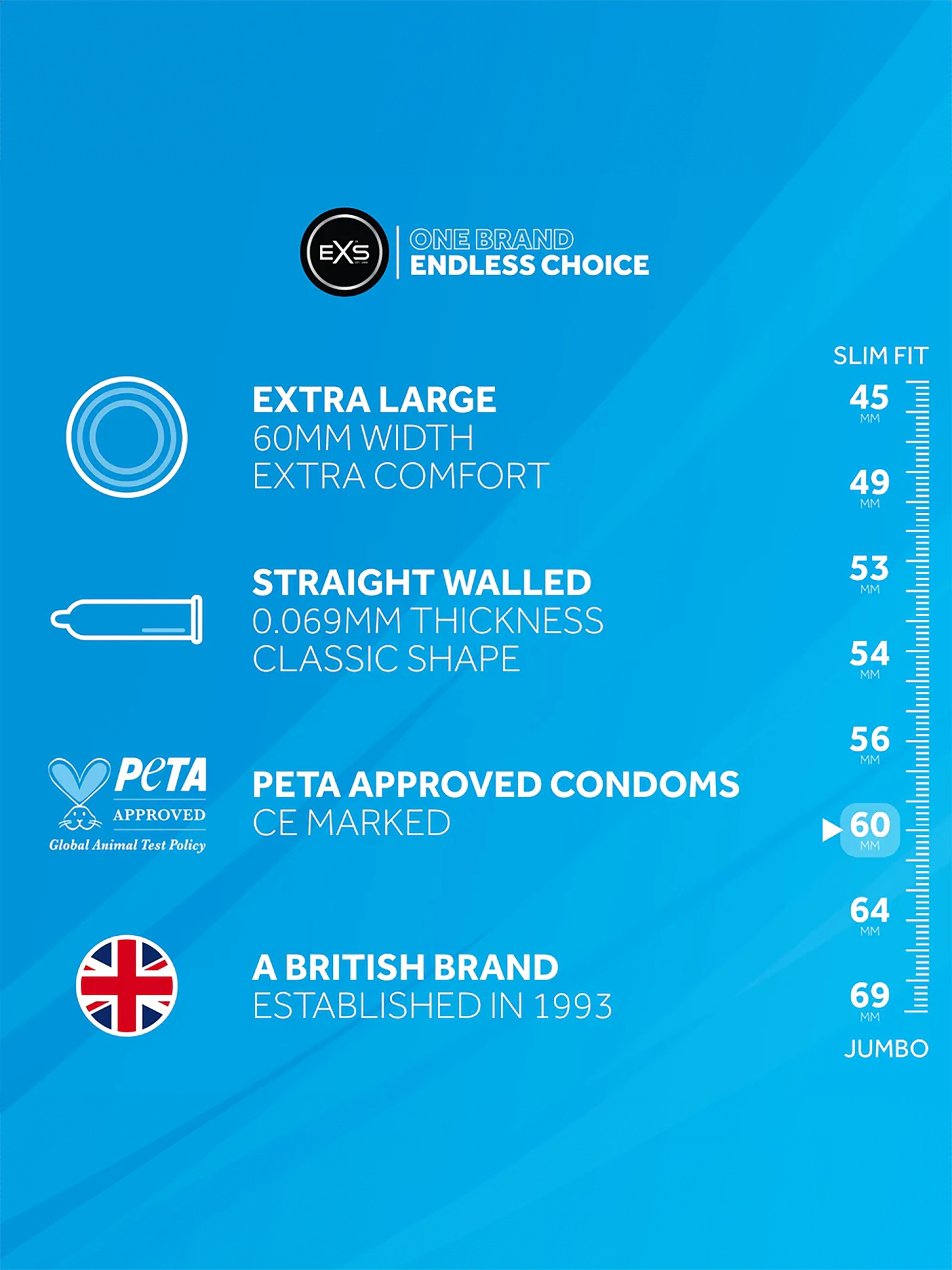 EXS Magnum Large Condoms (48 Pack), , hi-res