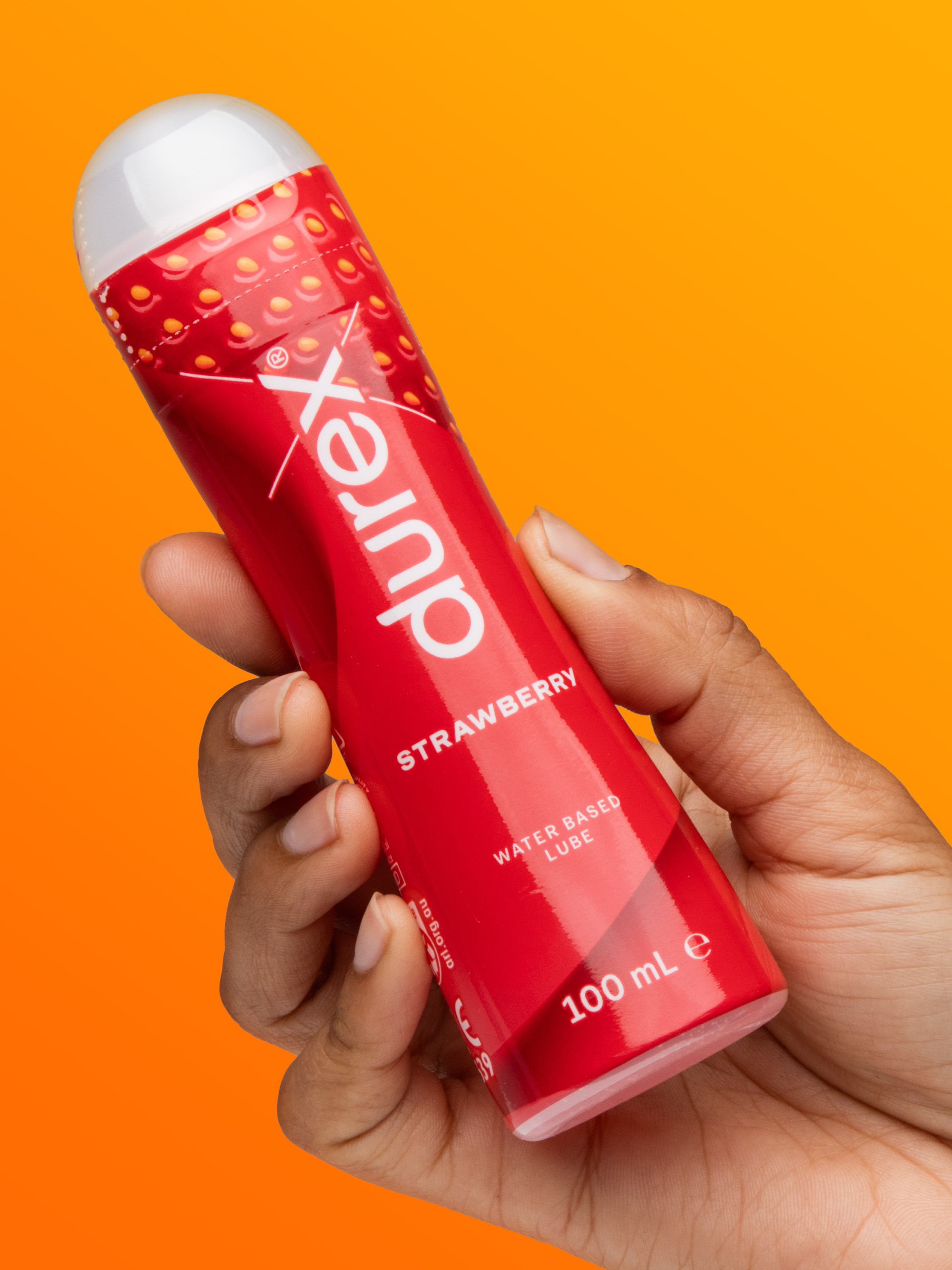 Durex Strawberry Flavoured Lubricant Gel 100ml, , hi-res